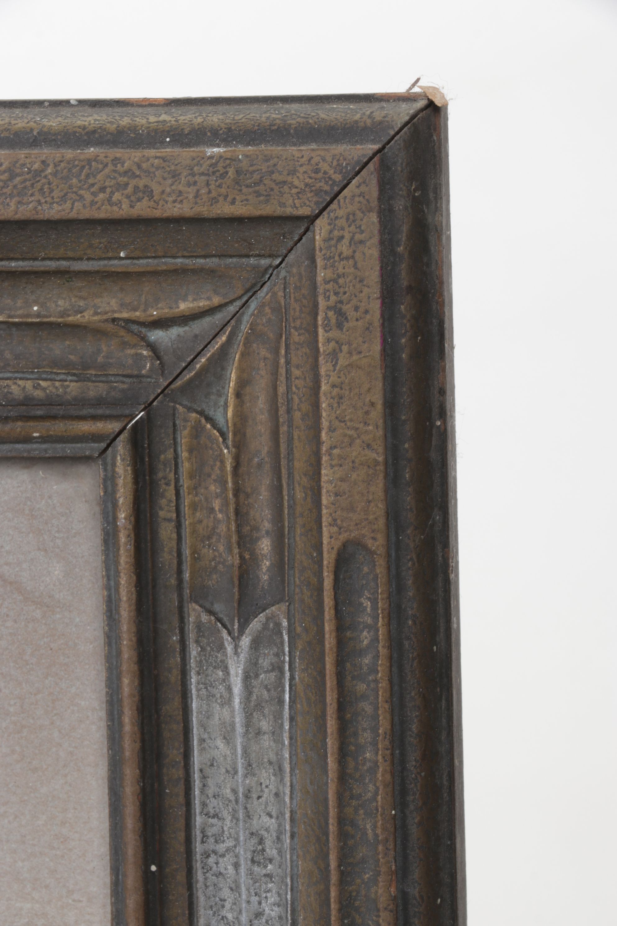 Color Lithograph Scene of Waves Crashing Off Shoreline, Mid to Late 20th Century