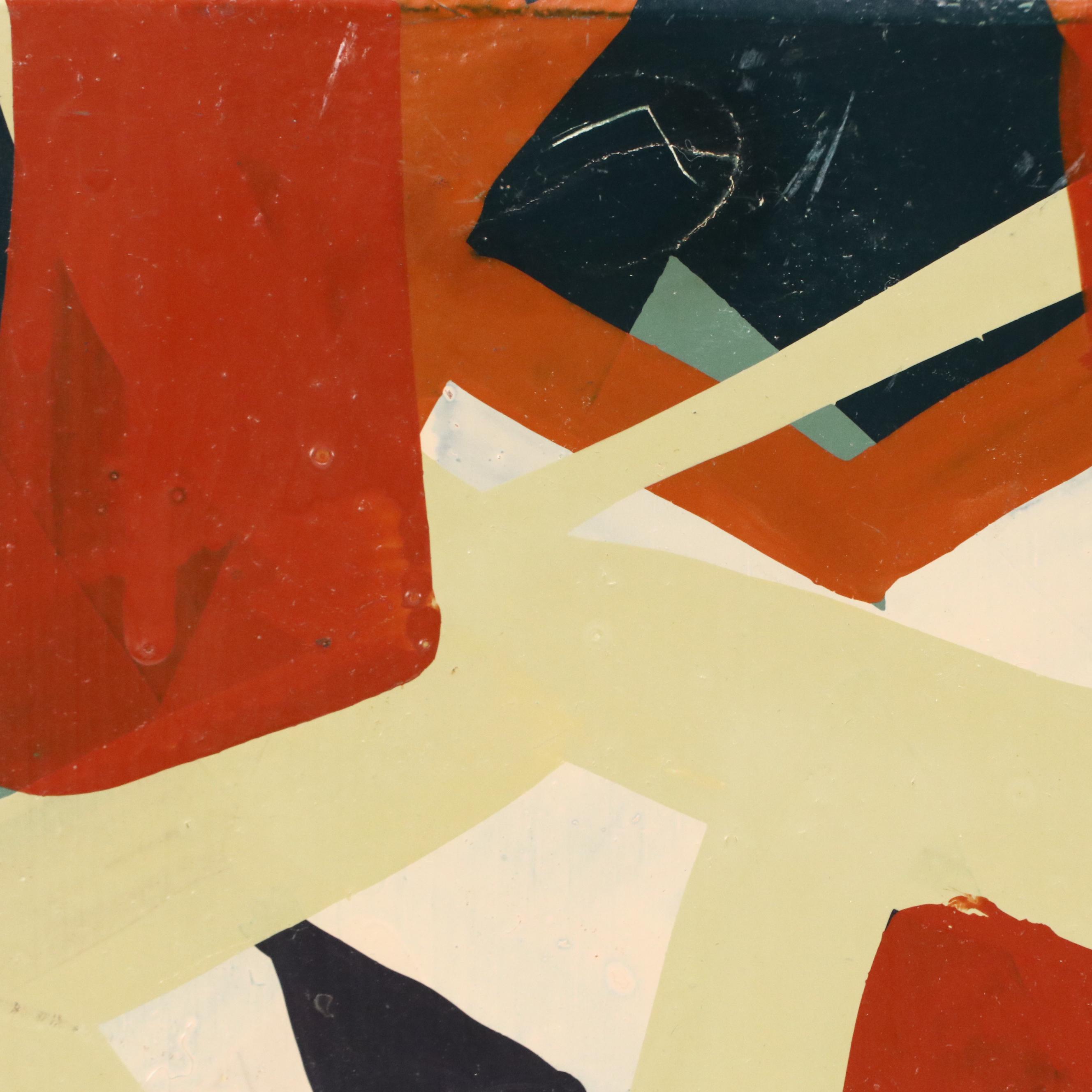 Tom Burckhardt Abstract Oil Painting "Wallflower," 1992