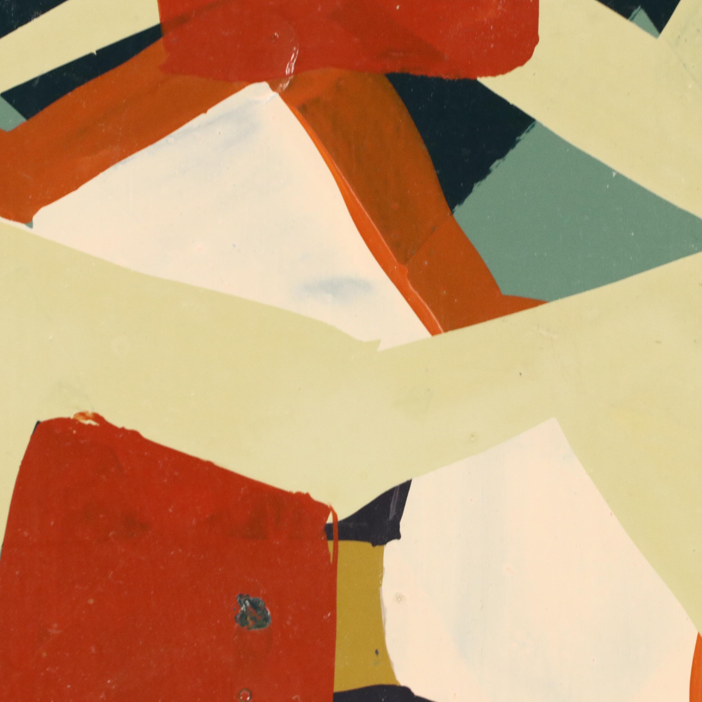 Tom Burckhardt Abstract Oil Painting "Wallflower," 1992