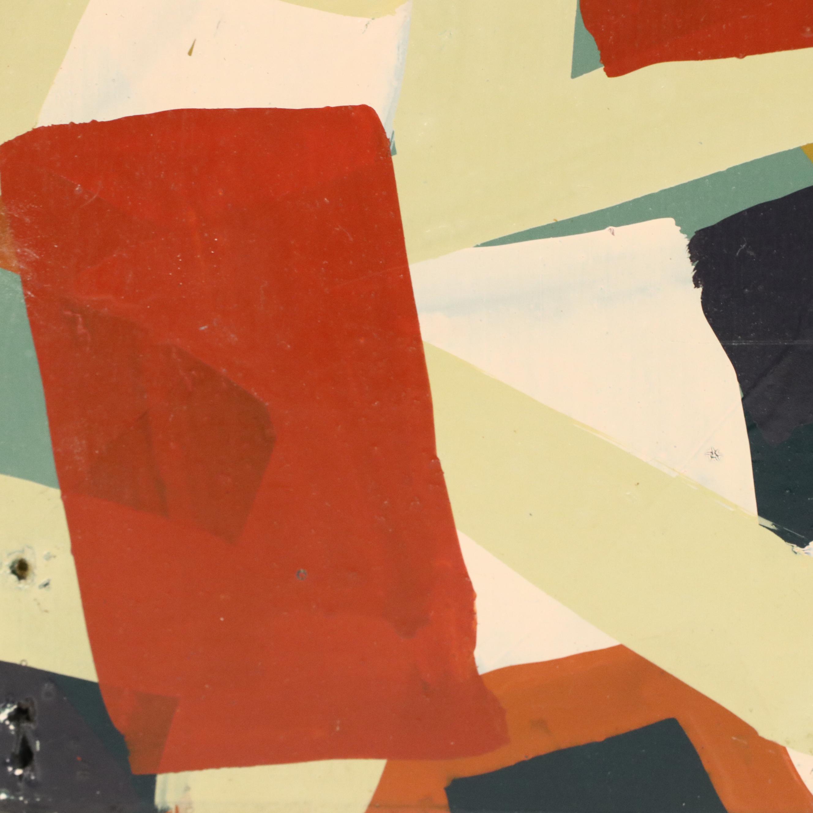 Tom Burckhardt Abstract Oil Painting "Wallflower," 1992