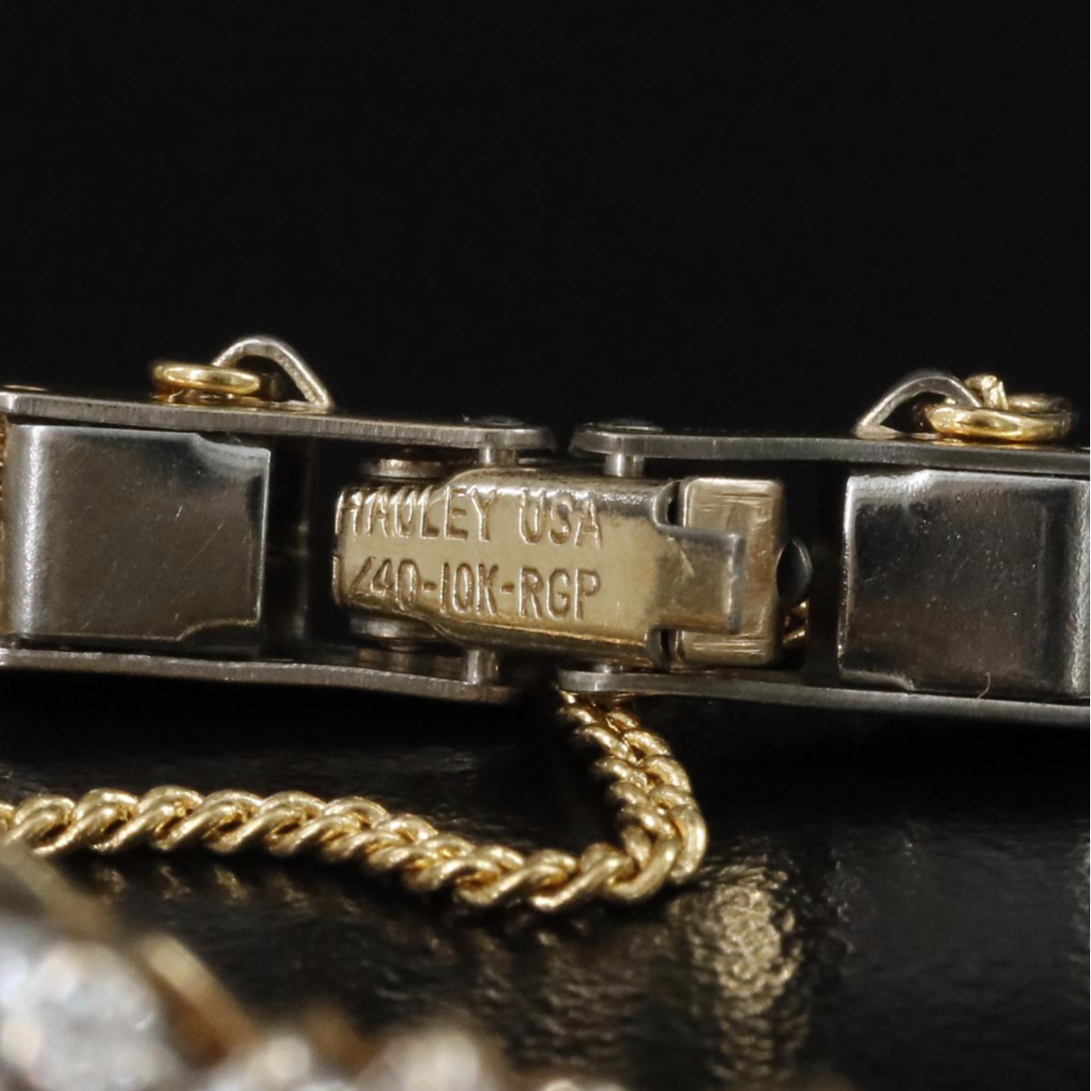 14K Topaz and 1.84 CTW Diamond Station on Gold-Filled Bracelet