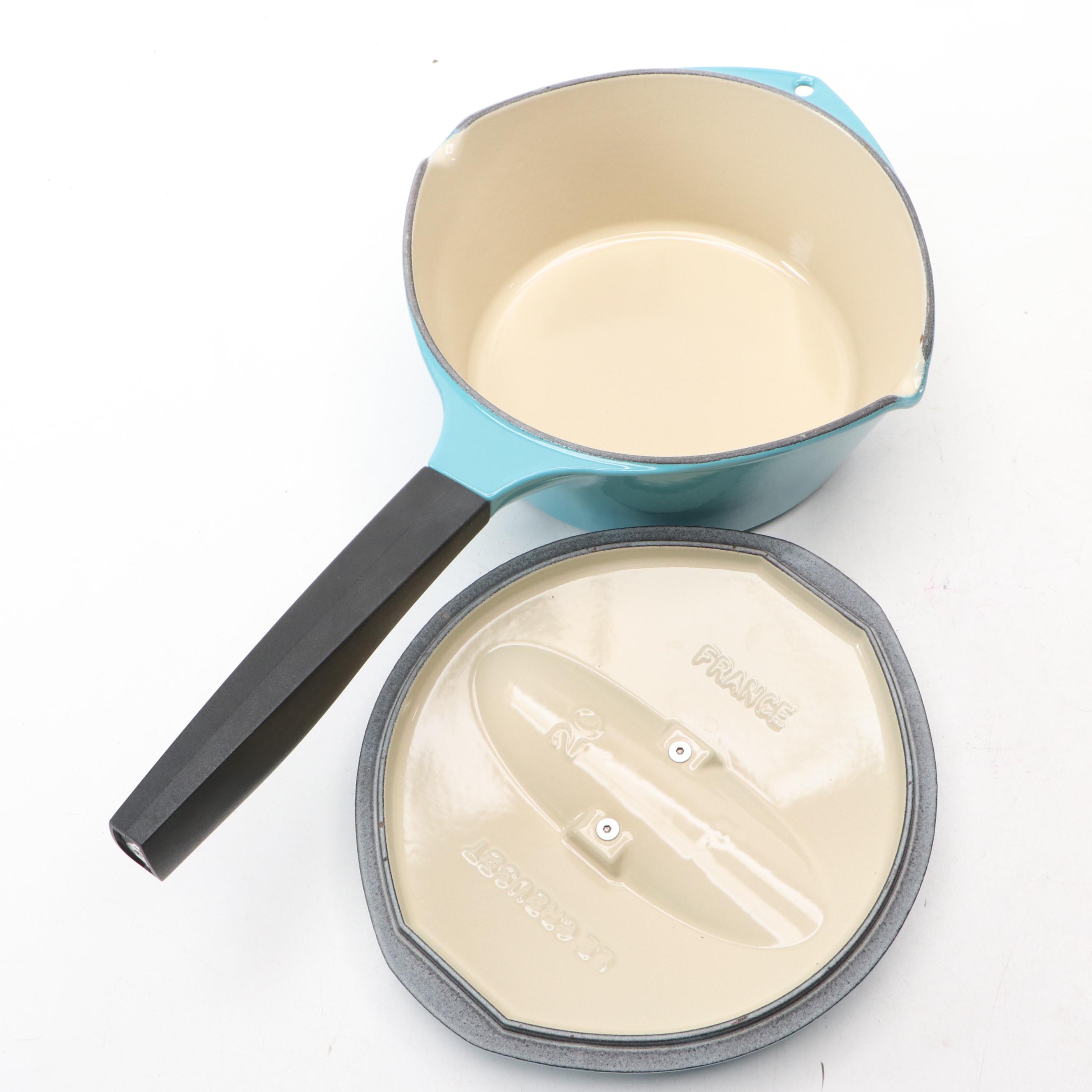 French Le Creuset and Belgian Berghoff Enameled Metal Cookware