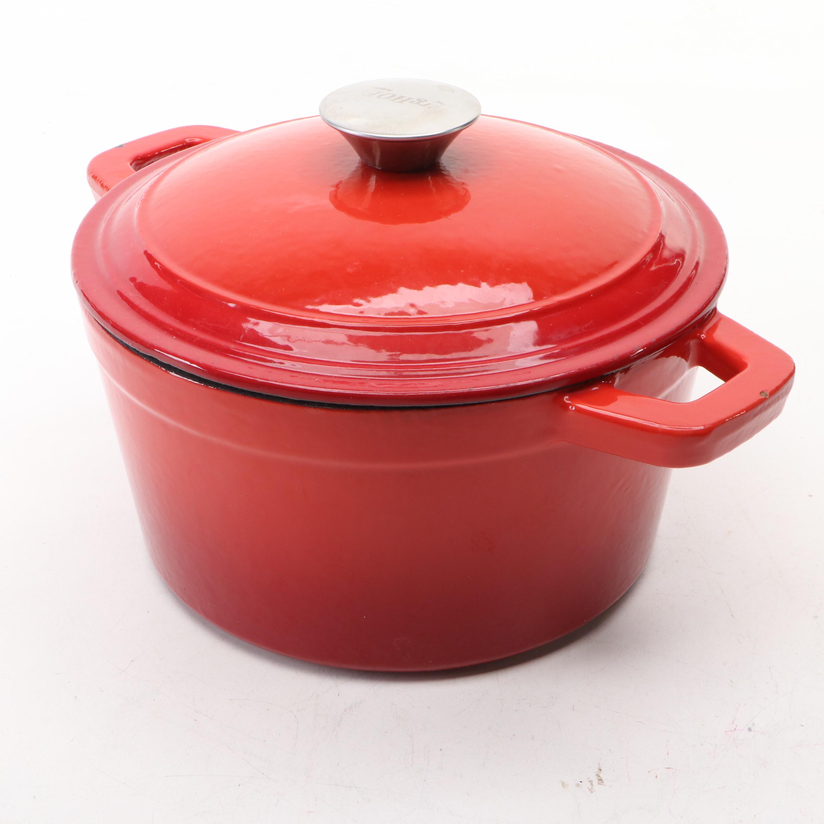 French Le Creuset and Belgian Berghoff Enameled Metal Cookware