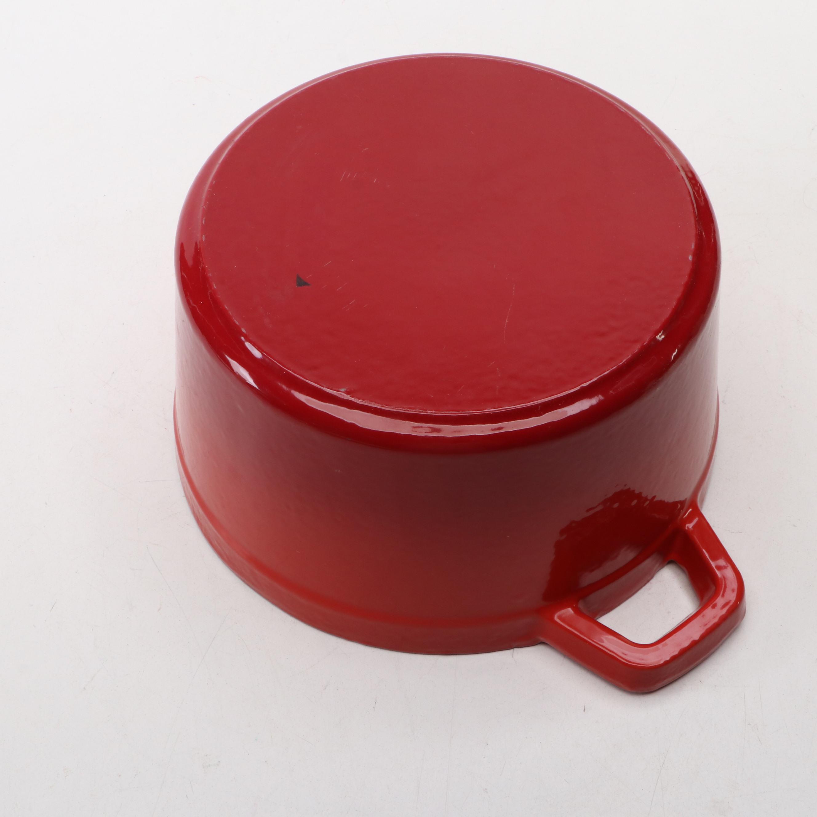 French Le Creuset and Belgian Berghoff Enameled Metal Cookware