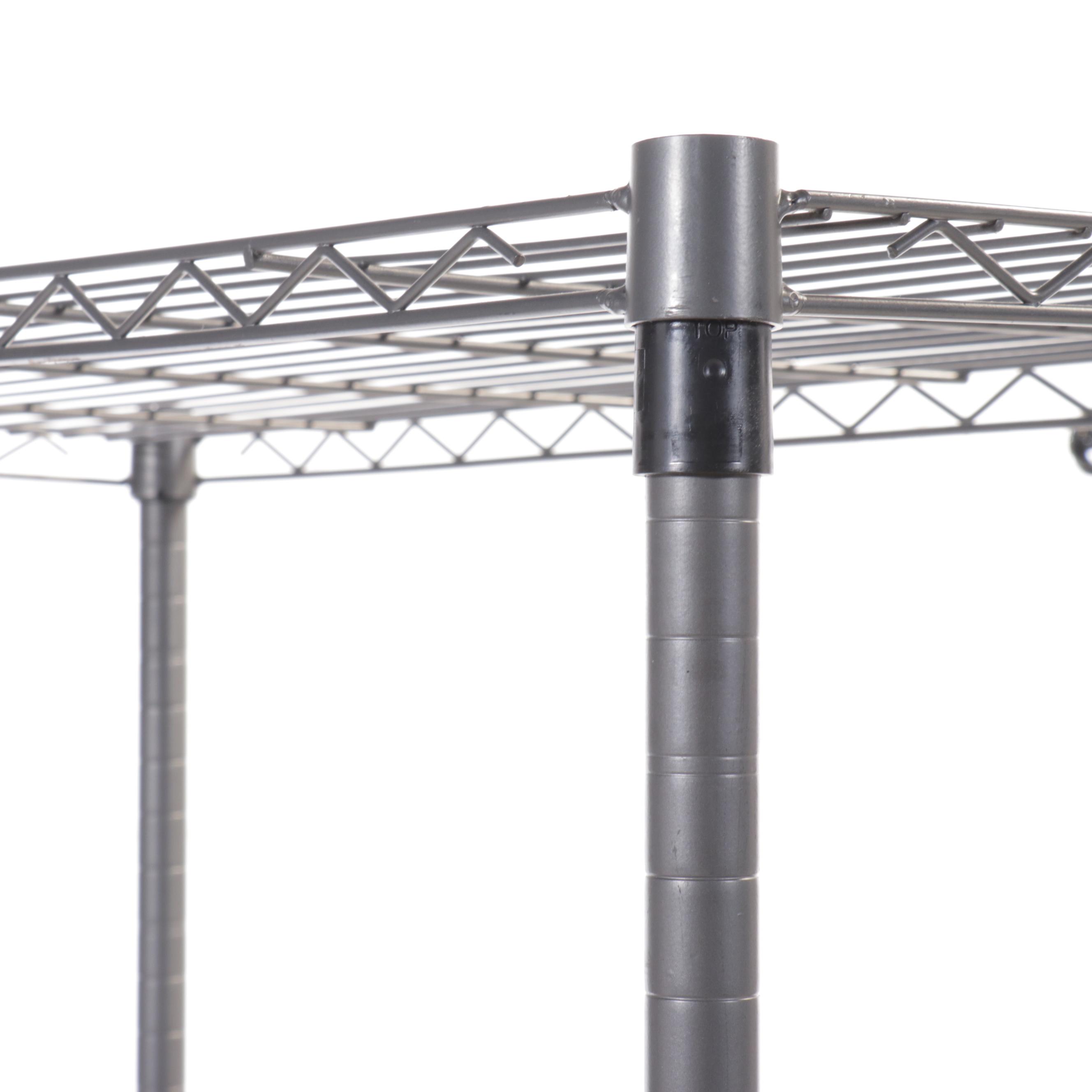 Two Chrome Clothing Racks with Richard's Cedar Hanging Garment Storage Bags