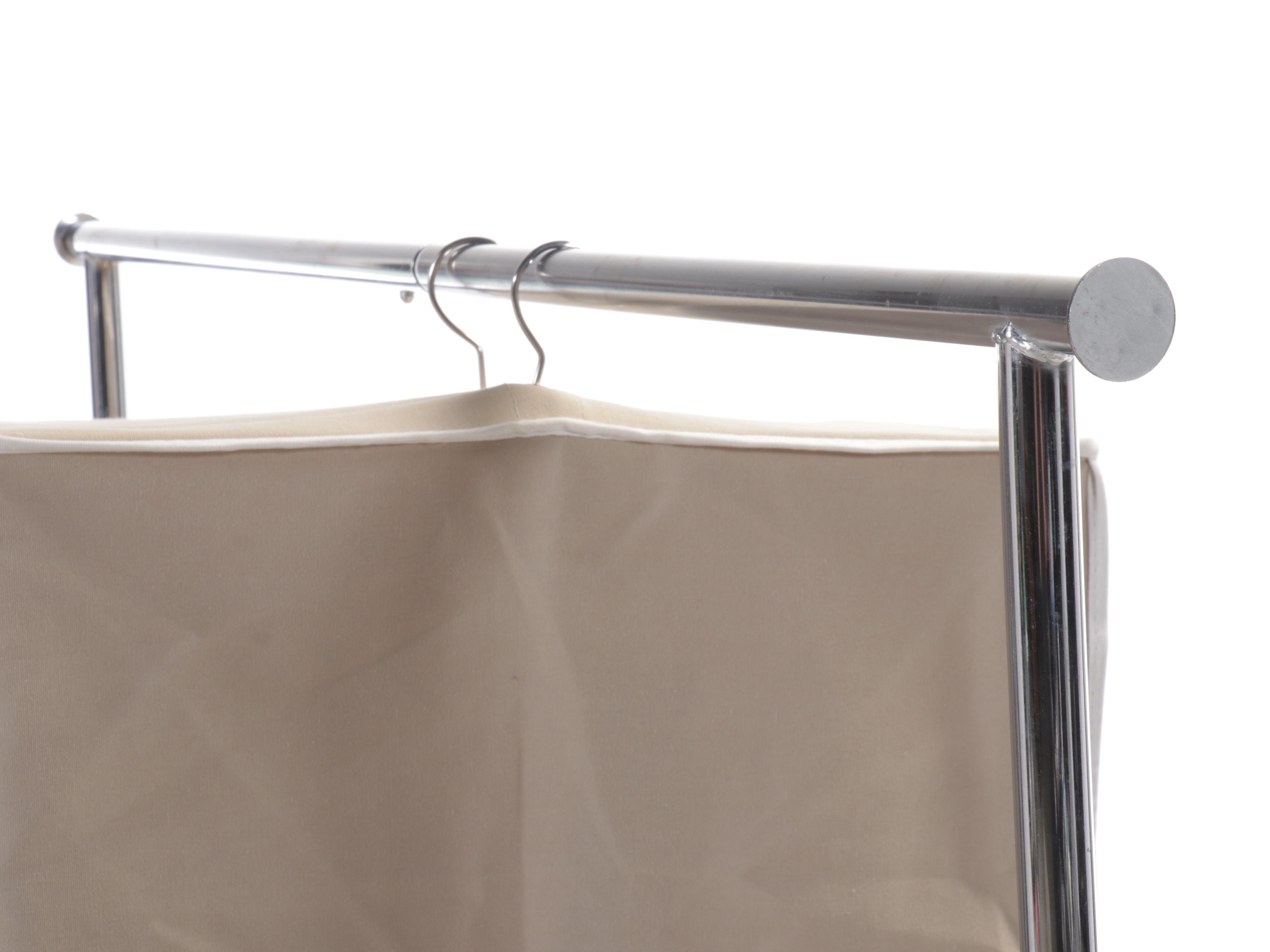 Two Chrome Clothing Racks with Richard's Cedar Hanging Garment Storage Bags