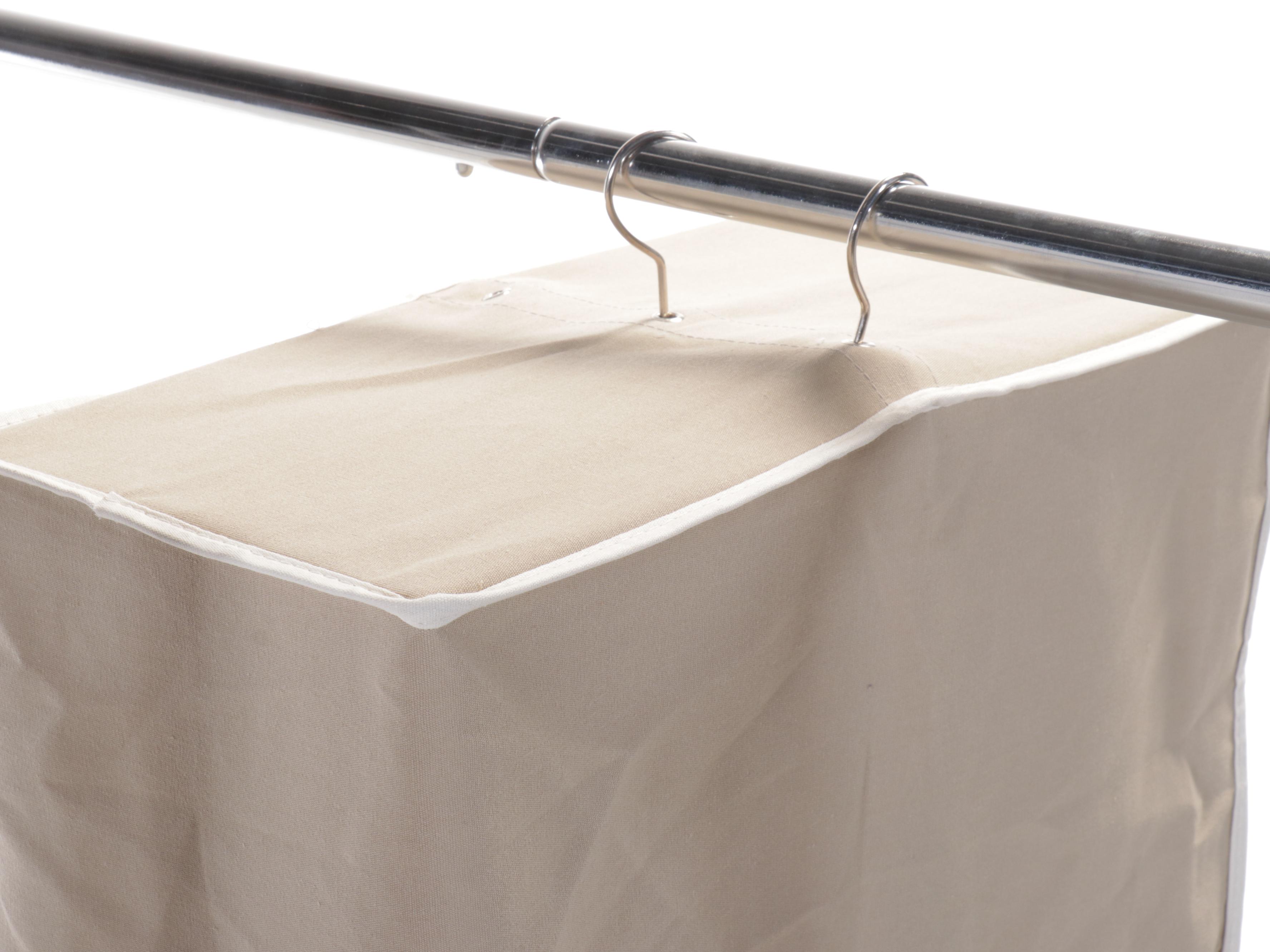 Two Chrome Clothing Racks with Richard's Cedar Hanging Garment Storage Bags