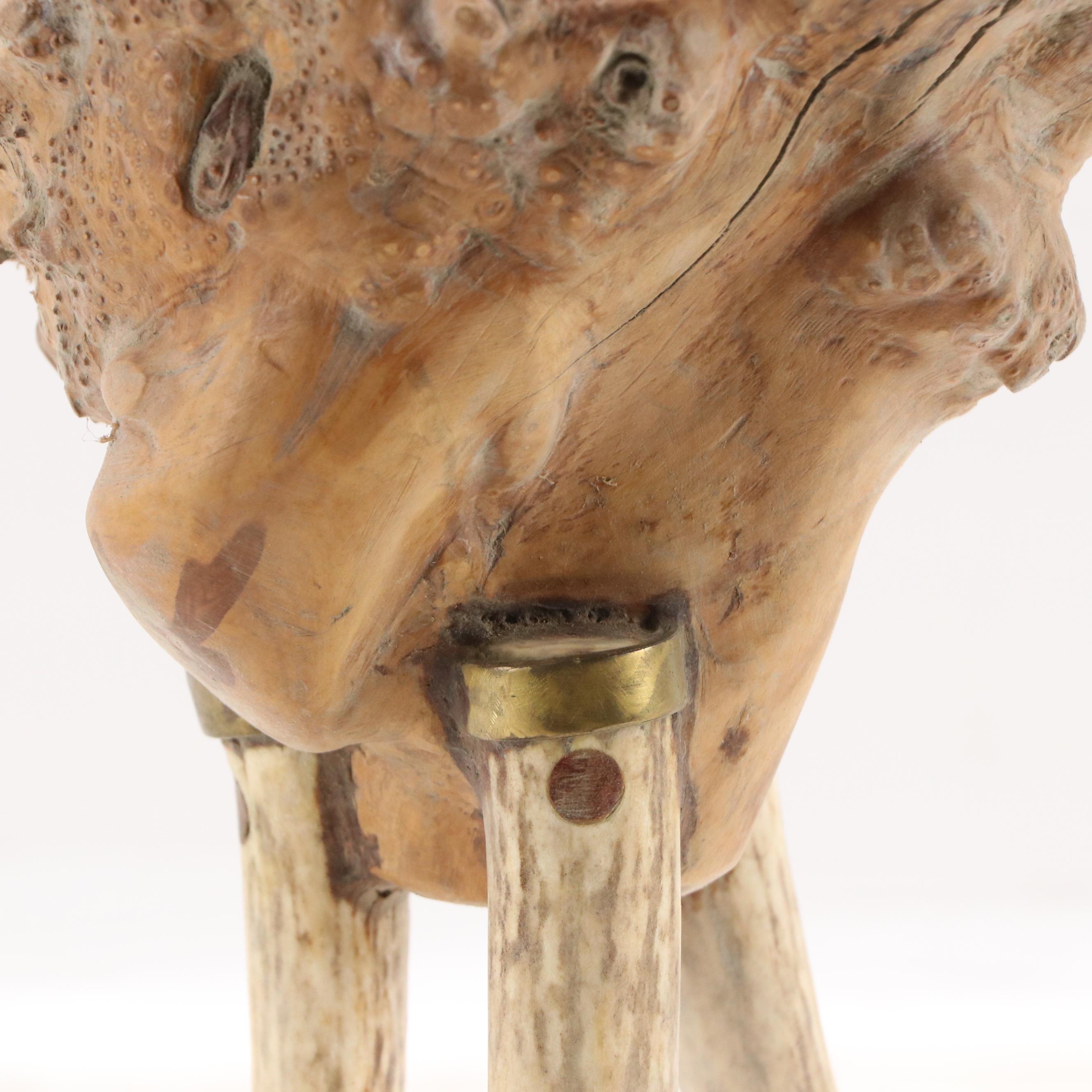 Robert Beaven Folk Art Found Materials Amorphous Footed Vessel