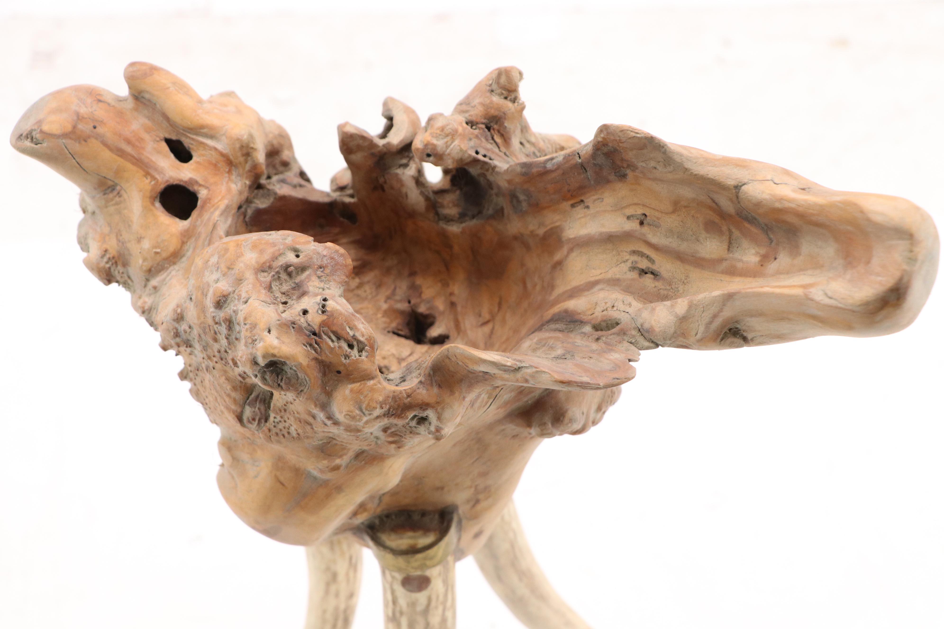 Robert Beaven Folk Art Found Materials Amorphous Footed Vessel