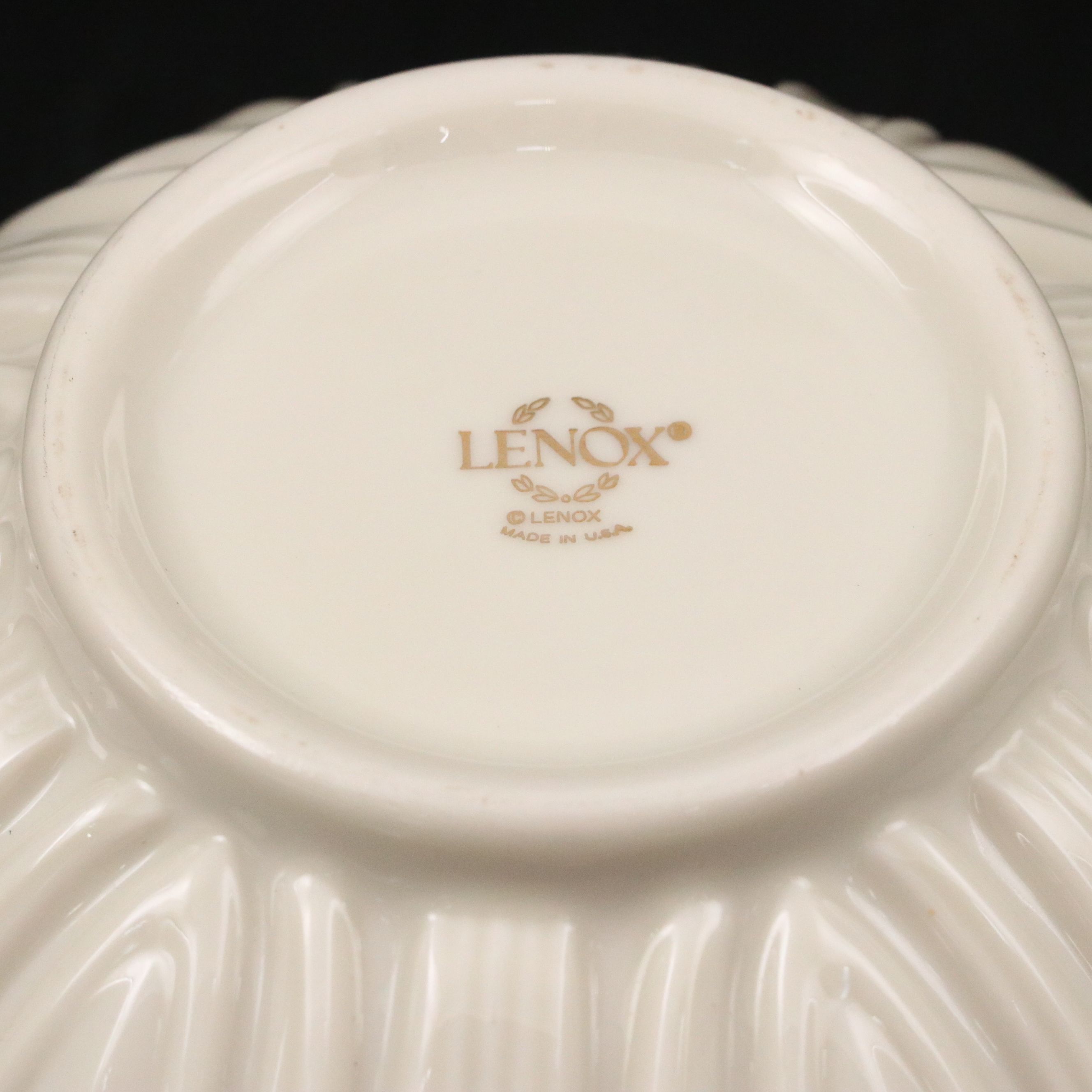 Lenox Porcelain Centerpiece Bowl with Other Ceramic Serving Dishes