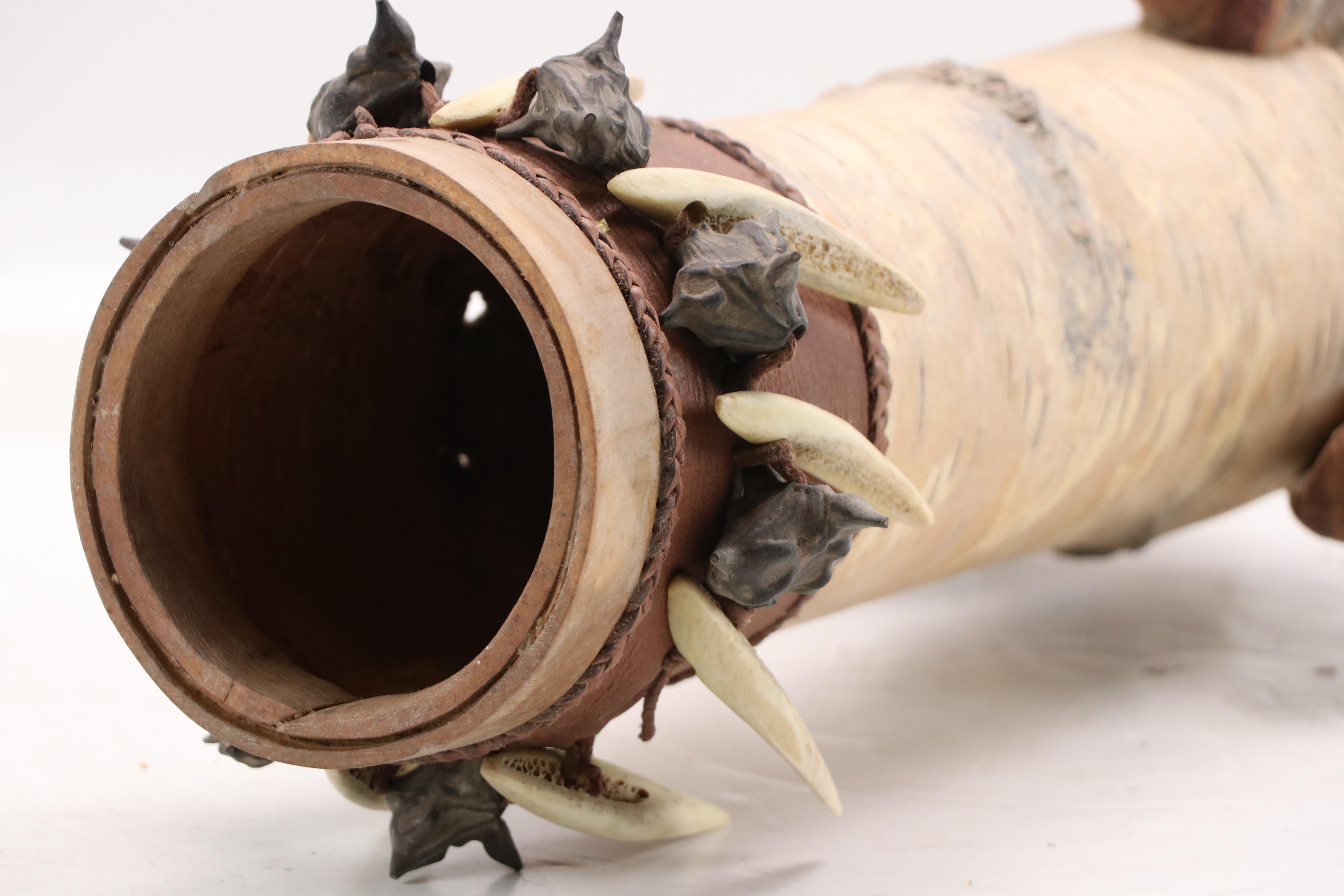 Robert Beaven Folk Art Found Materials Footed Vessel