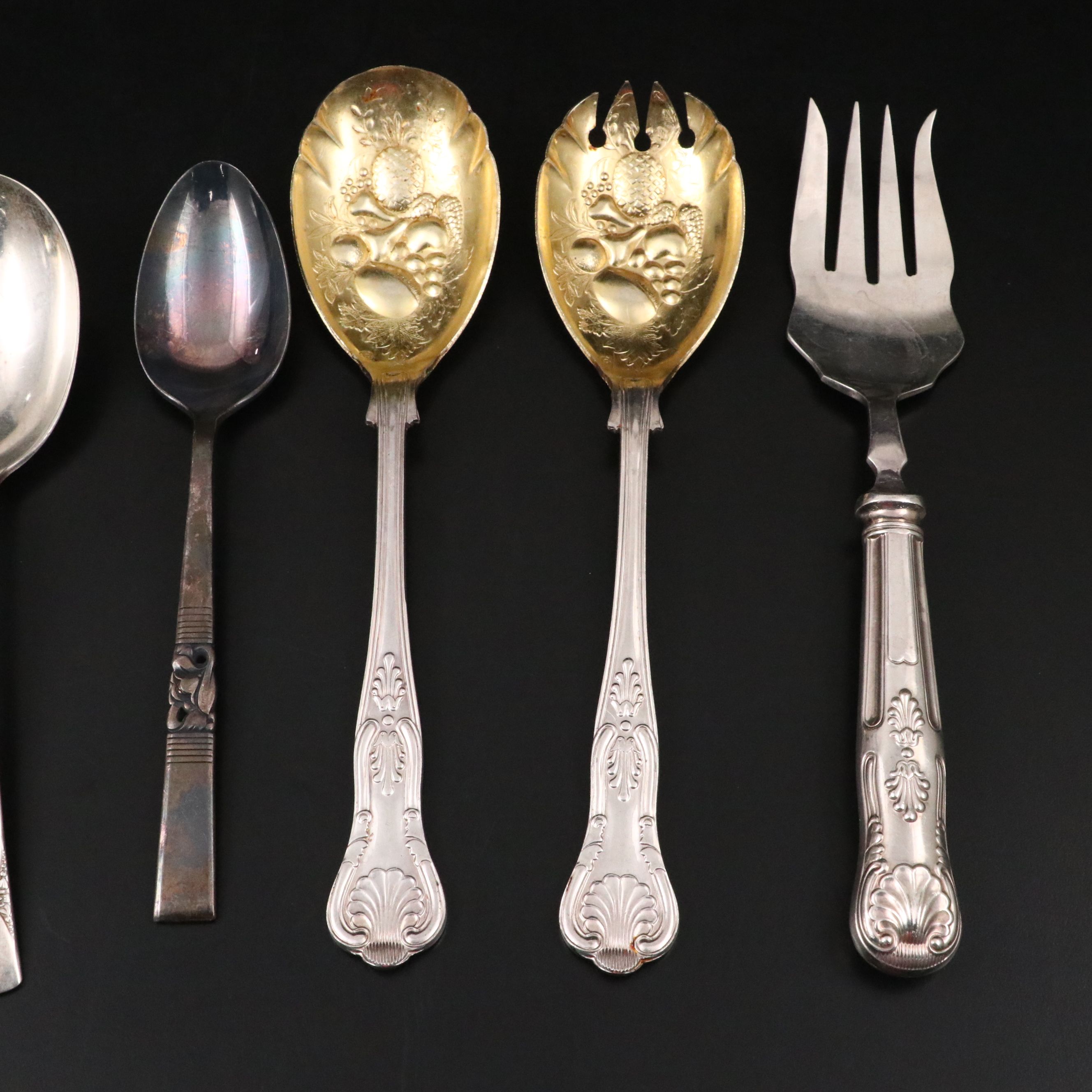 English and American Silver Plate Flatware