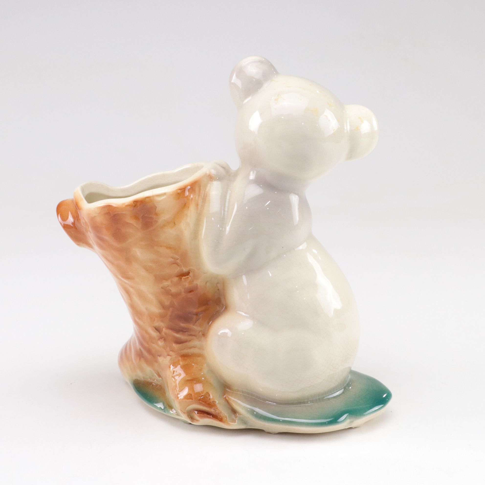 Porcelain Deer, Frog & Bear Vases, Mid-20th Century