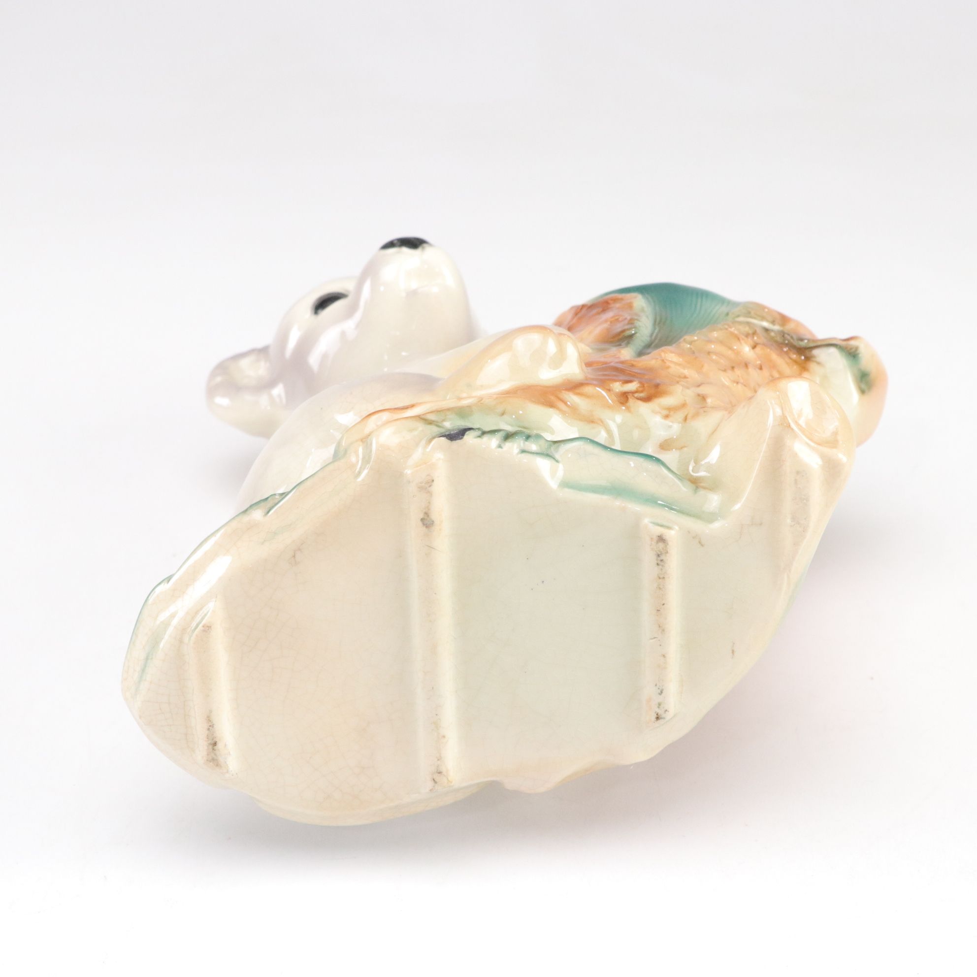 Porcelain Deer, Frog & Bear Vases, Mid-20th Century