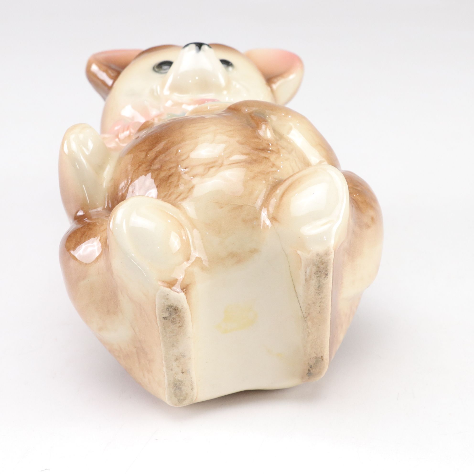 Porcelain Deer, Frog & Bear Vases, Mid-20th Century
