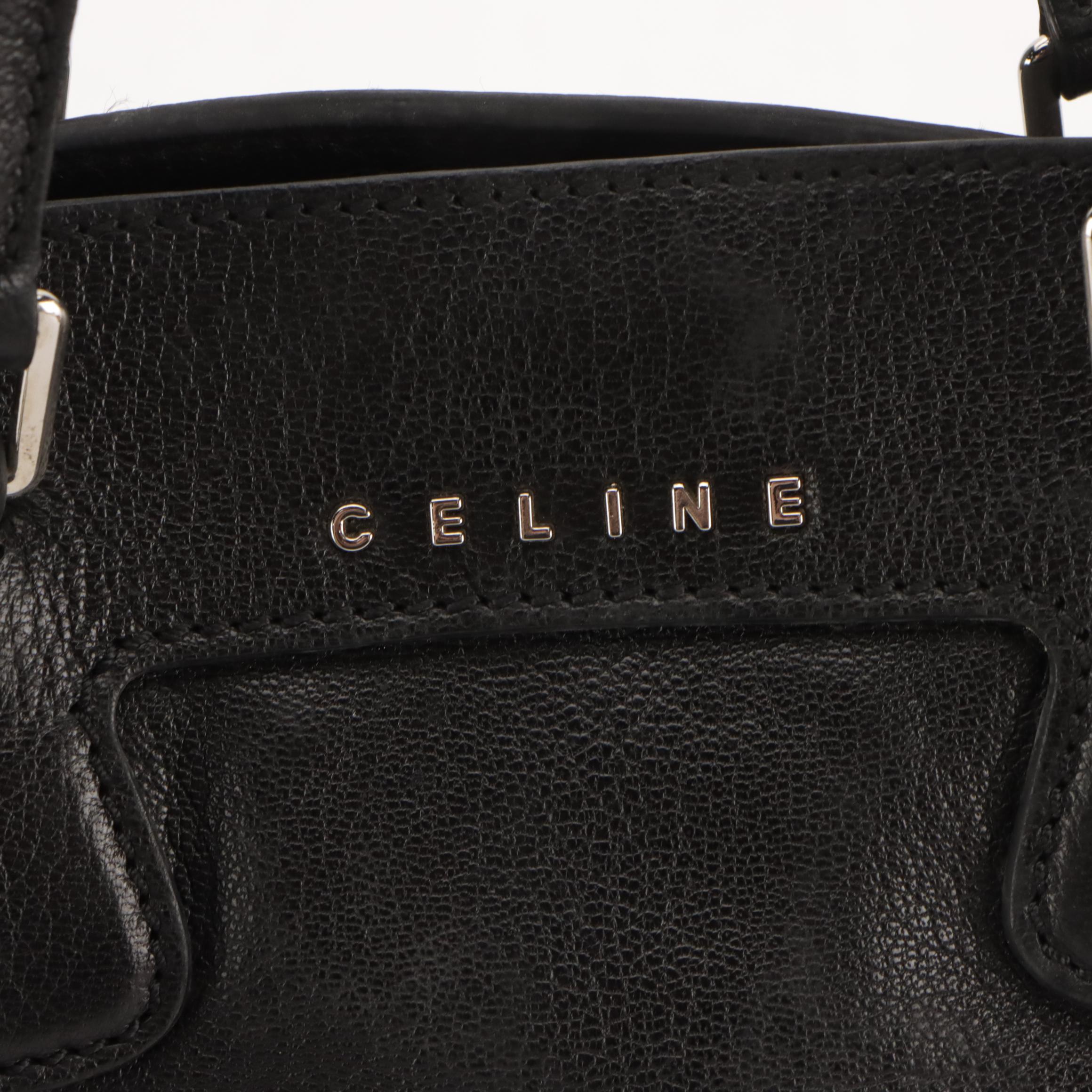 Celine Orlov Black Calfskin Leather Tote