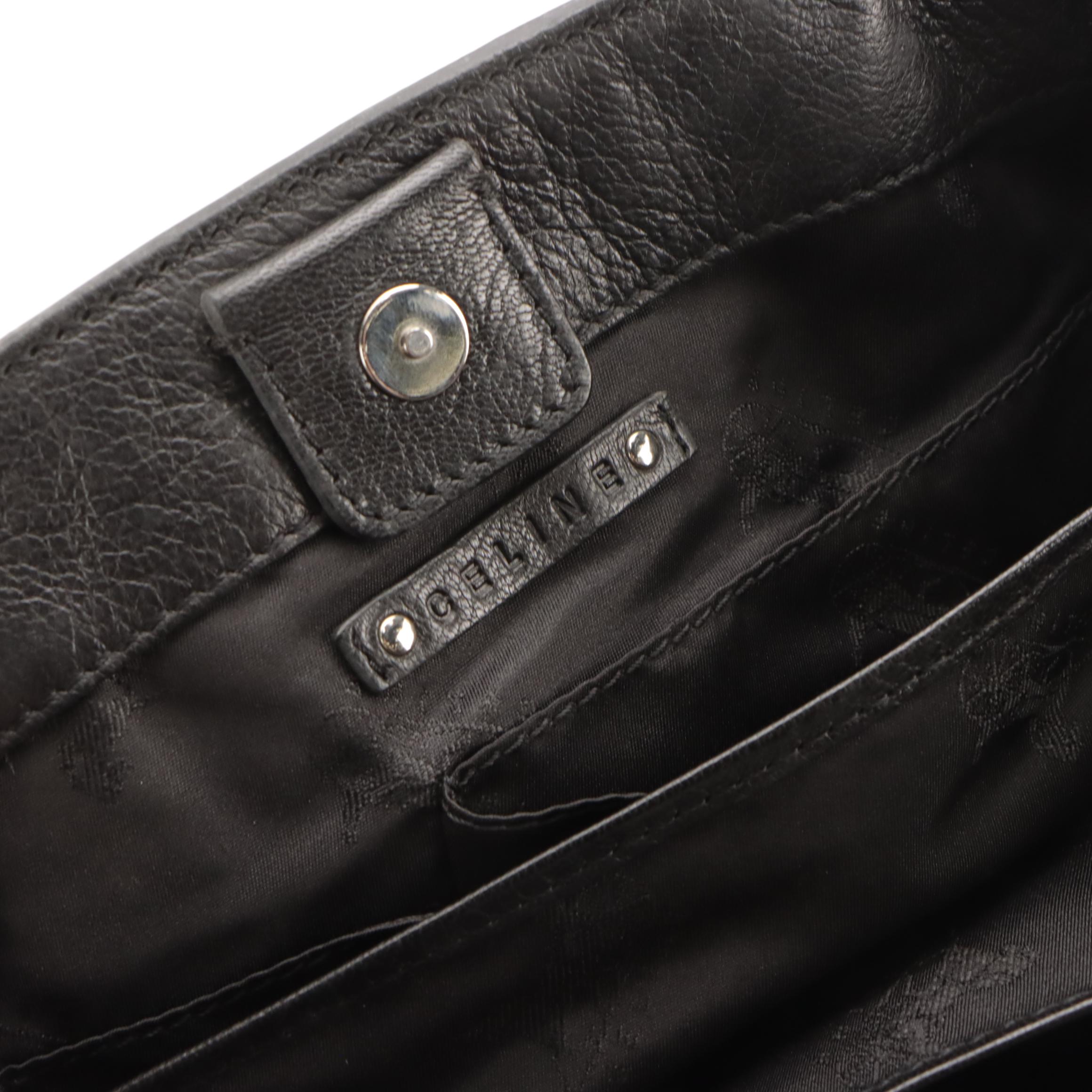 Celine Orlov Black Calfskin Leather Tote