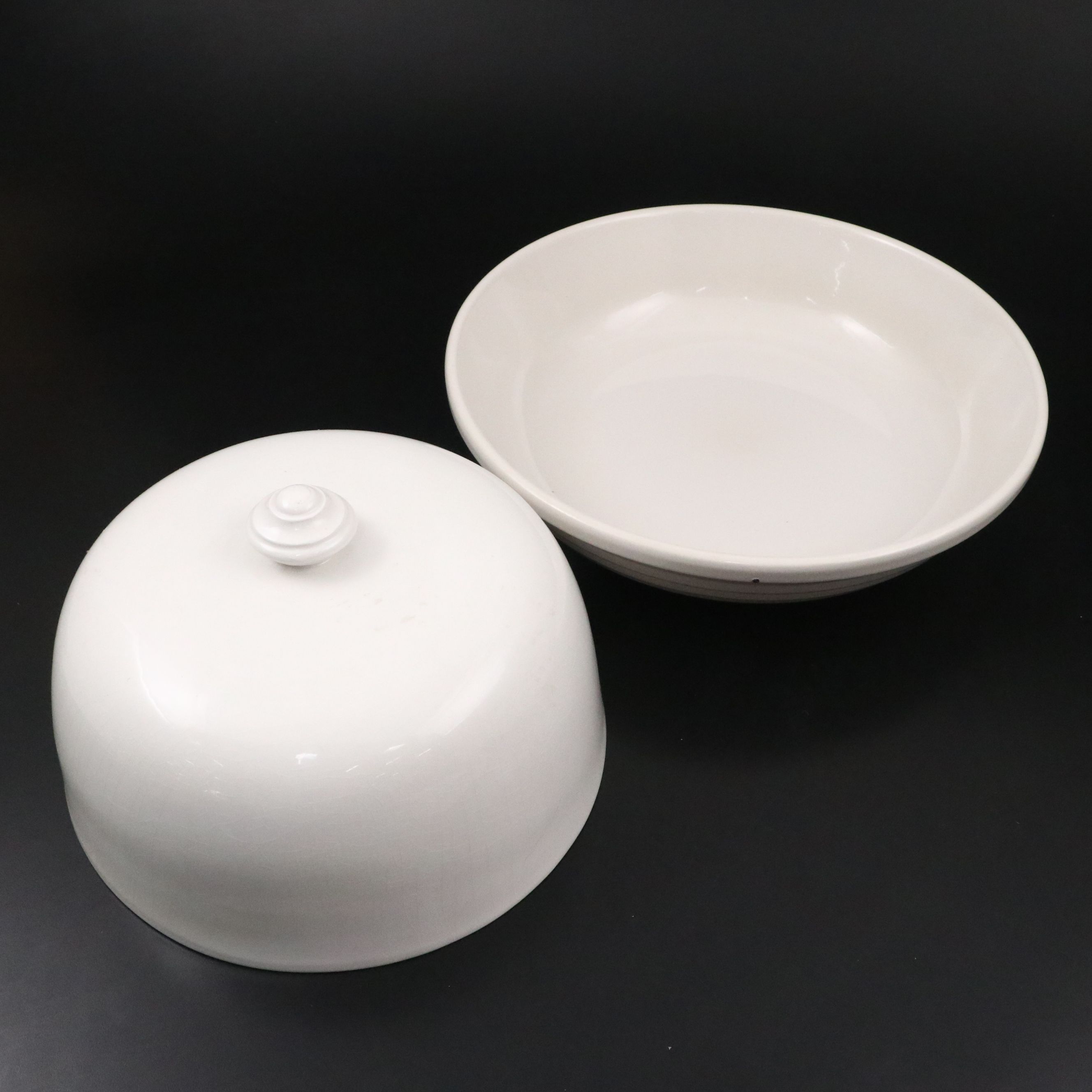 Roseville Pottery Bowls, Plate, and Cloches