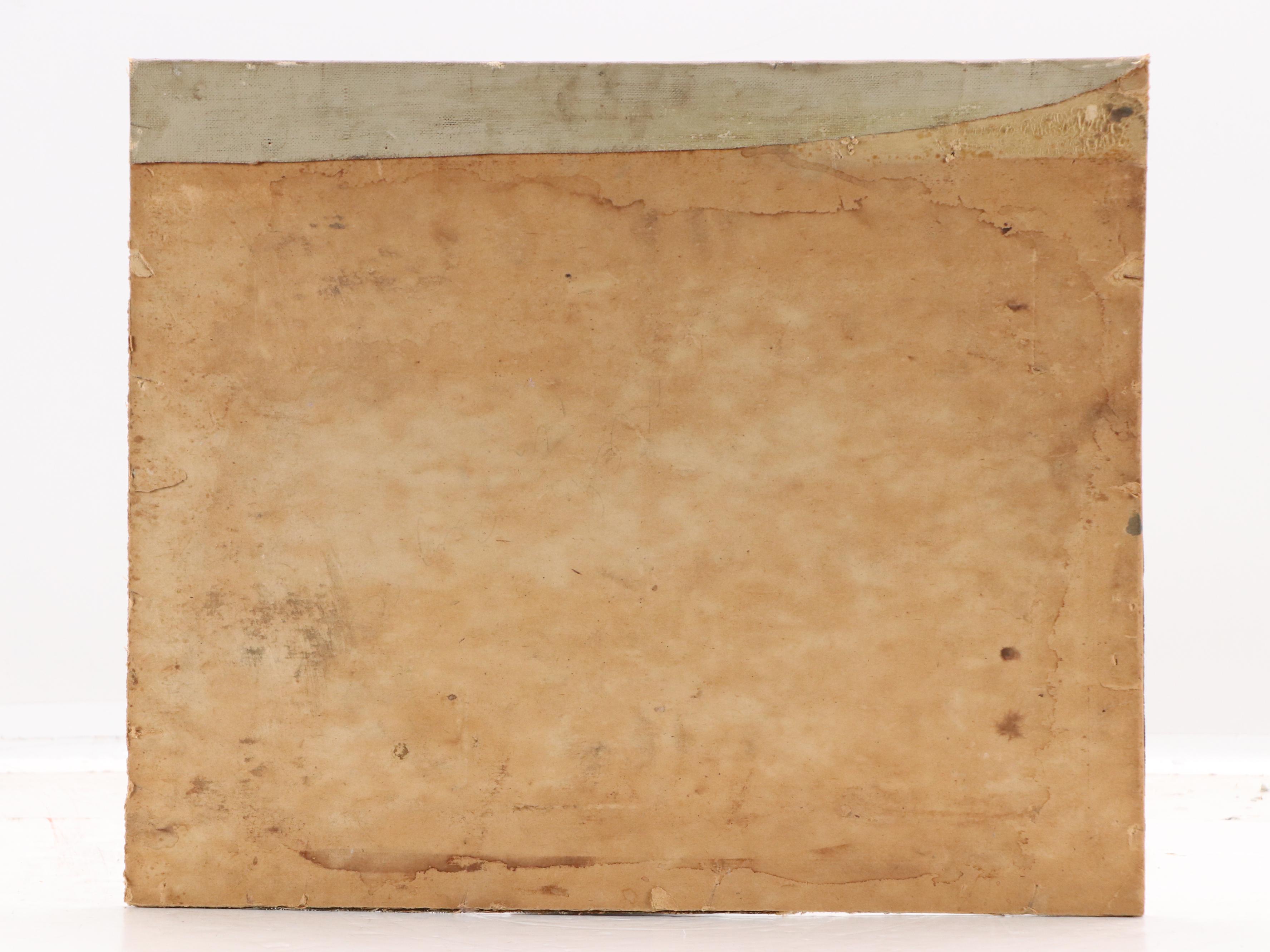 Late Autumn Rural Landscape Oil Painting, 20th Century