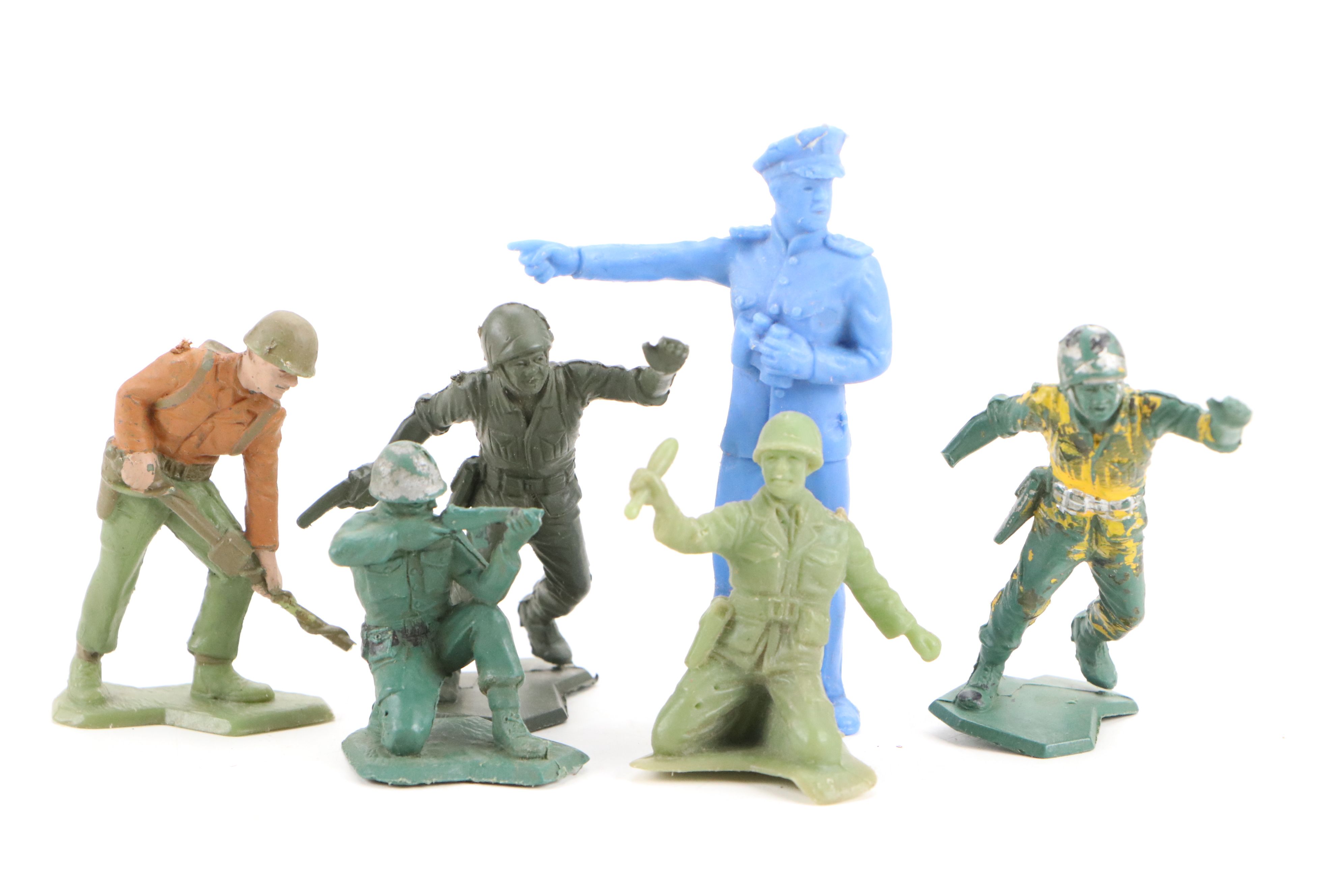 Marx Civil War, WWII and Medieval Toy Soldiers with Other Vintage Figurines