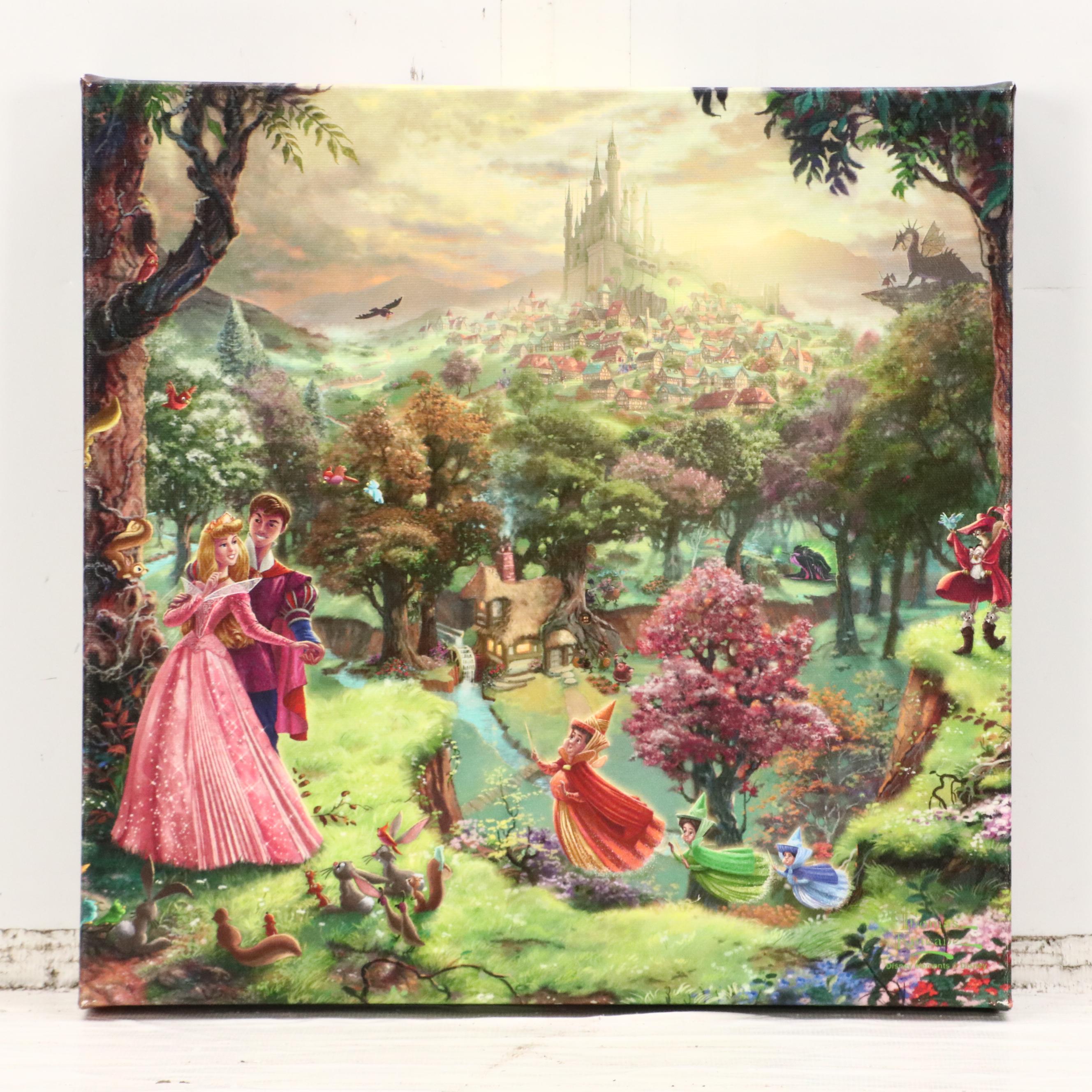 Thomas Kinkade Company and Disney Giclées of "Snow White" and "Sleeping Beauty"