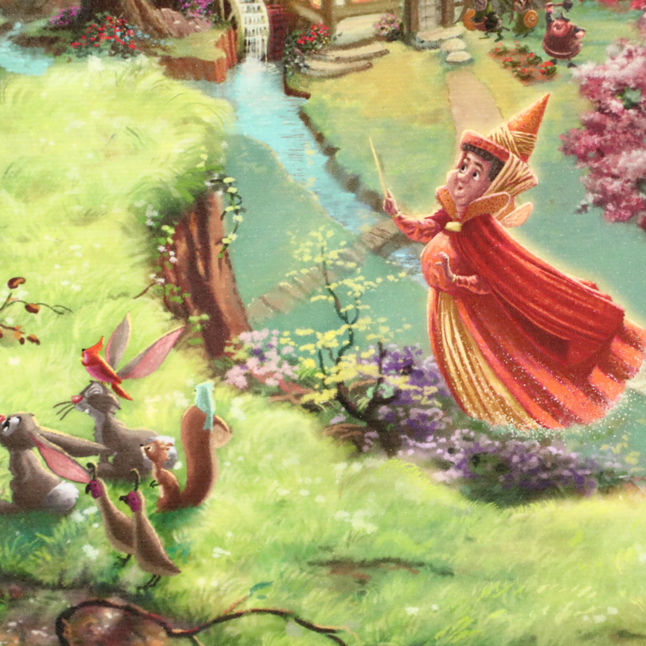 Thomas Kinkade Company and Disney Giclées of "Snow White" and "Sleeping Beauty"