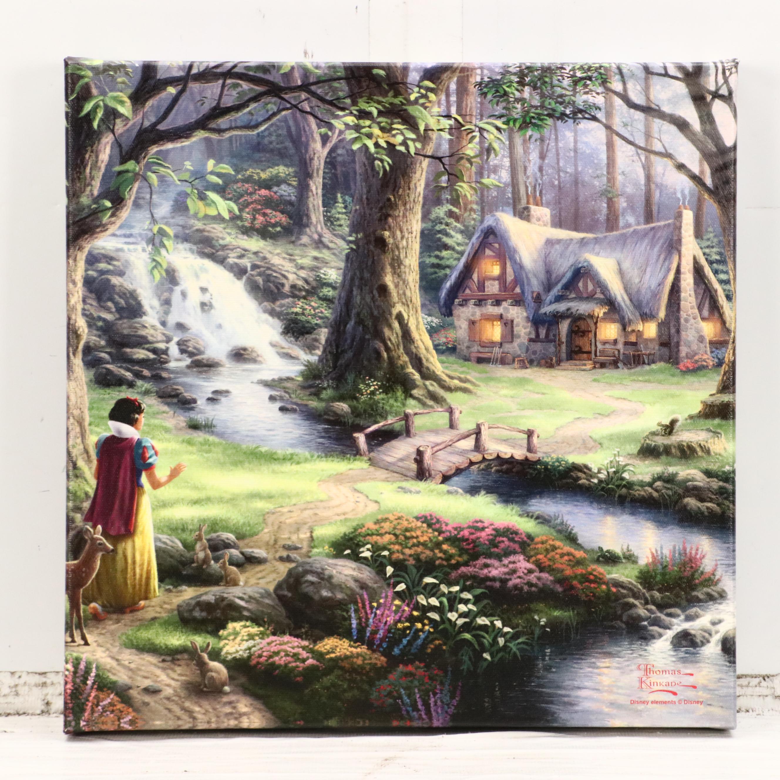 Thomas Kinkade Company and Disney Giclées of "Snow White" and "Sleeping Beauty"