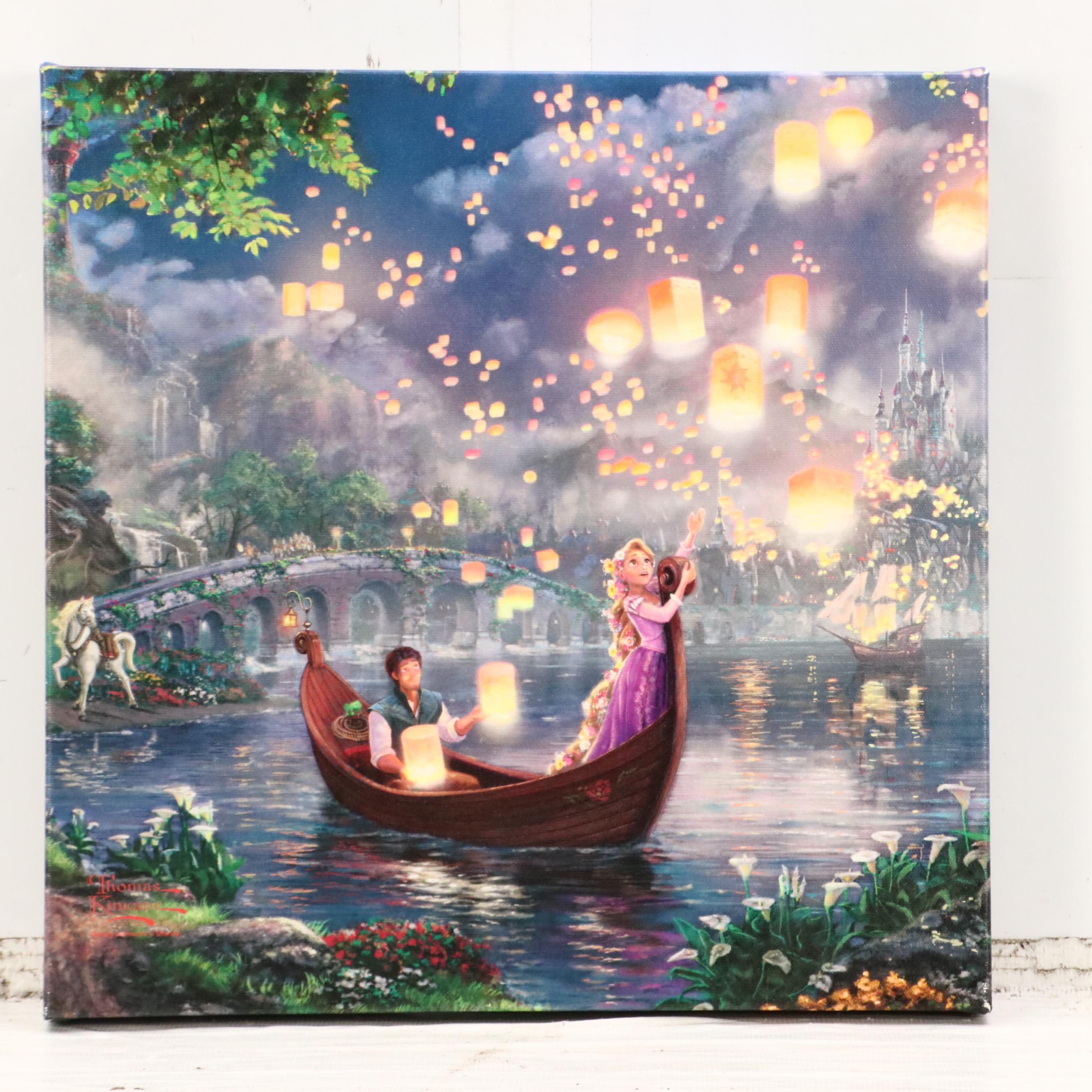 Thomas Kinkade Company and Disney Giclées of "The Little Mermaid" and "Tangled"