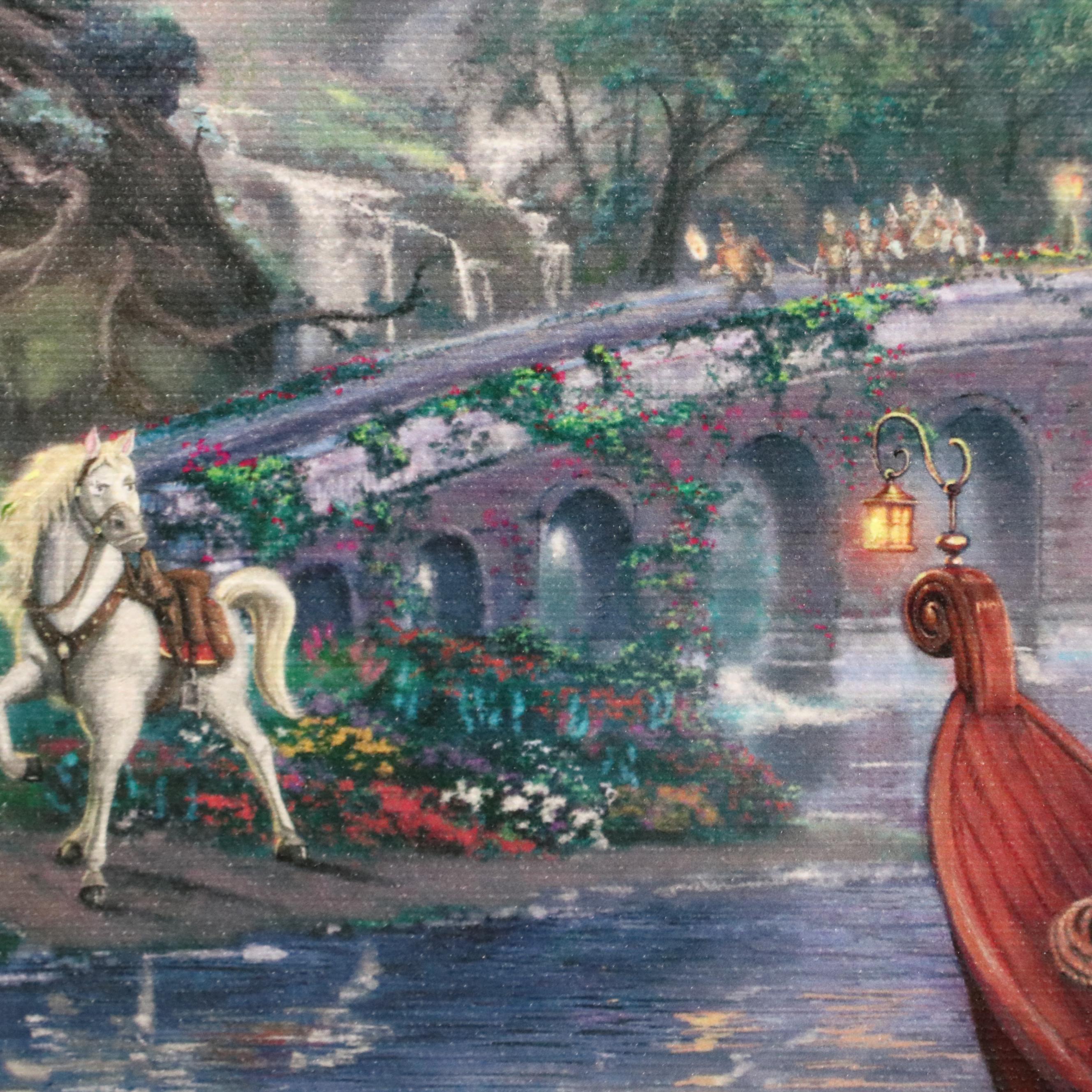 Thomas Kinkade Company and Disney Giclées of "The Little Mermaid" and "Tangled"