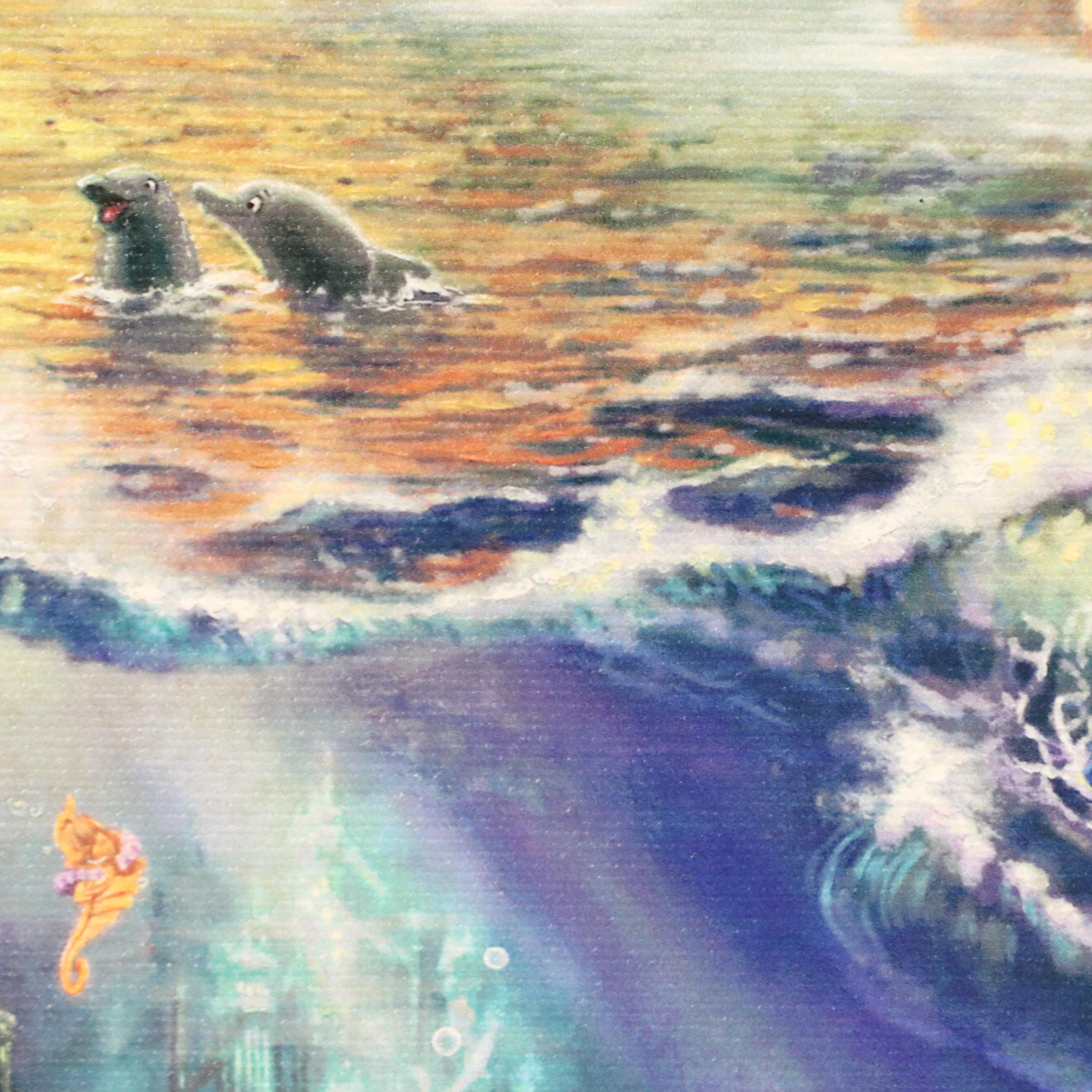 Thomas Kinkade Company and Disney Giclées of "The Little Mermaid" and "Tangled"