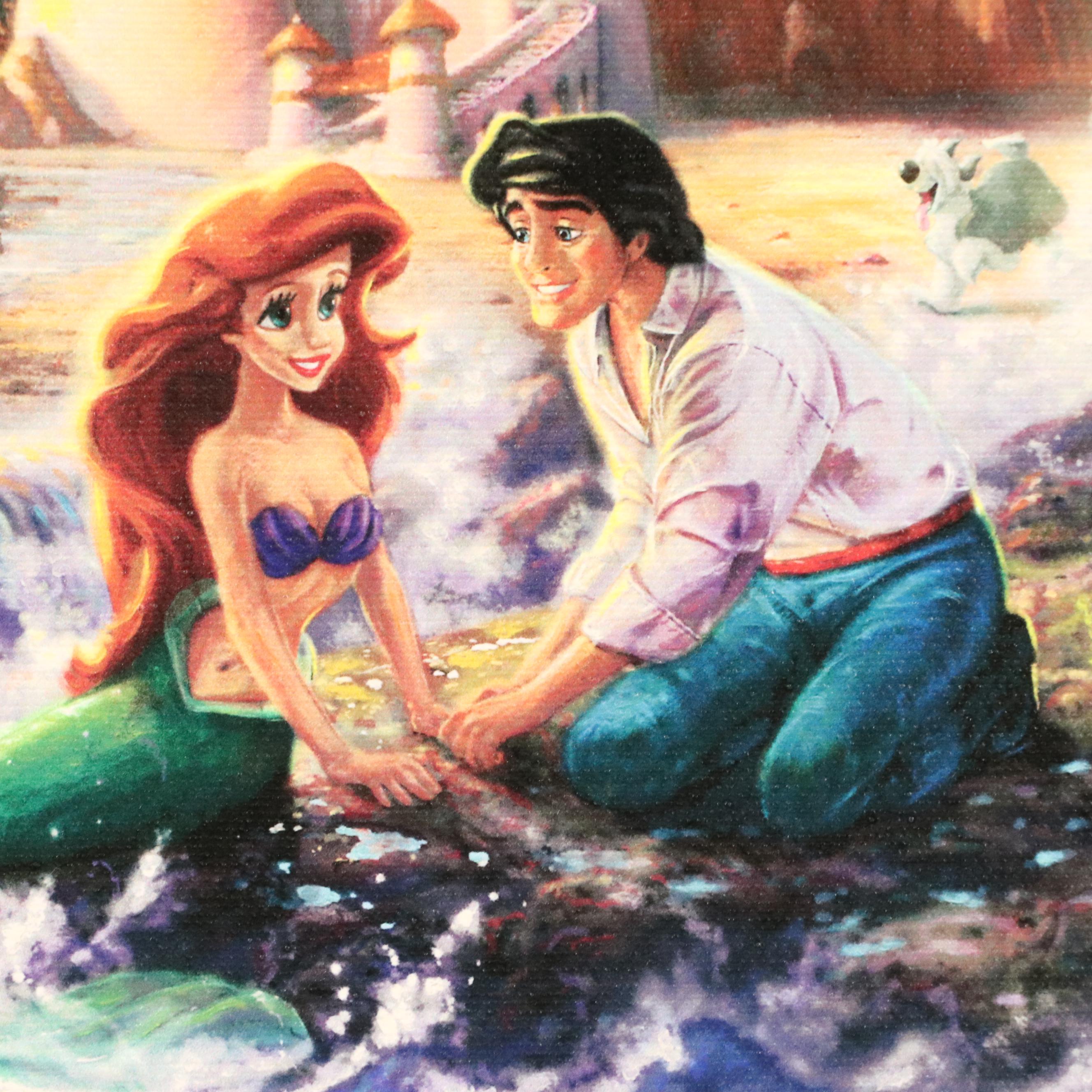 Thomas Kinkade Company and Disney Giclées of "The Little Mermaid" and "Tangled"