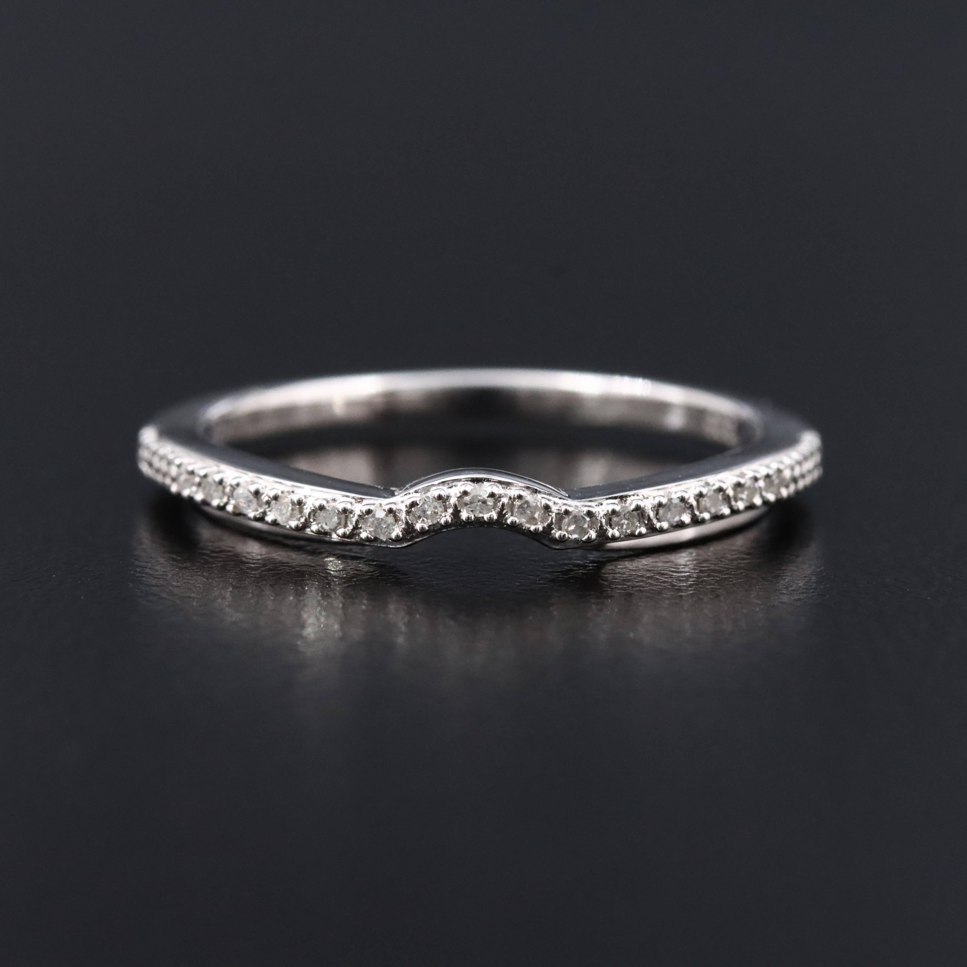 Sterling Diamond Wave Band