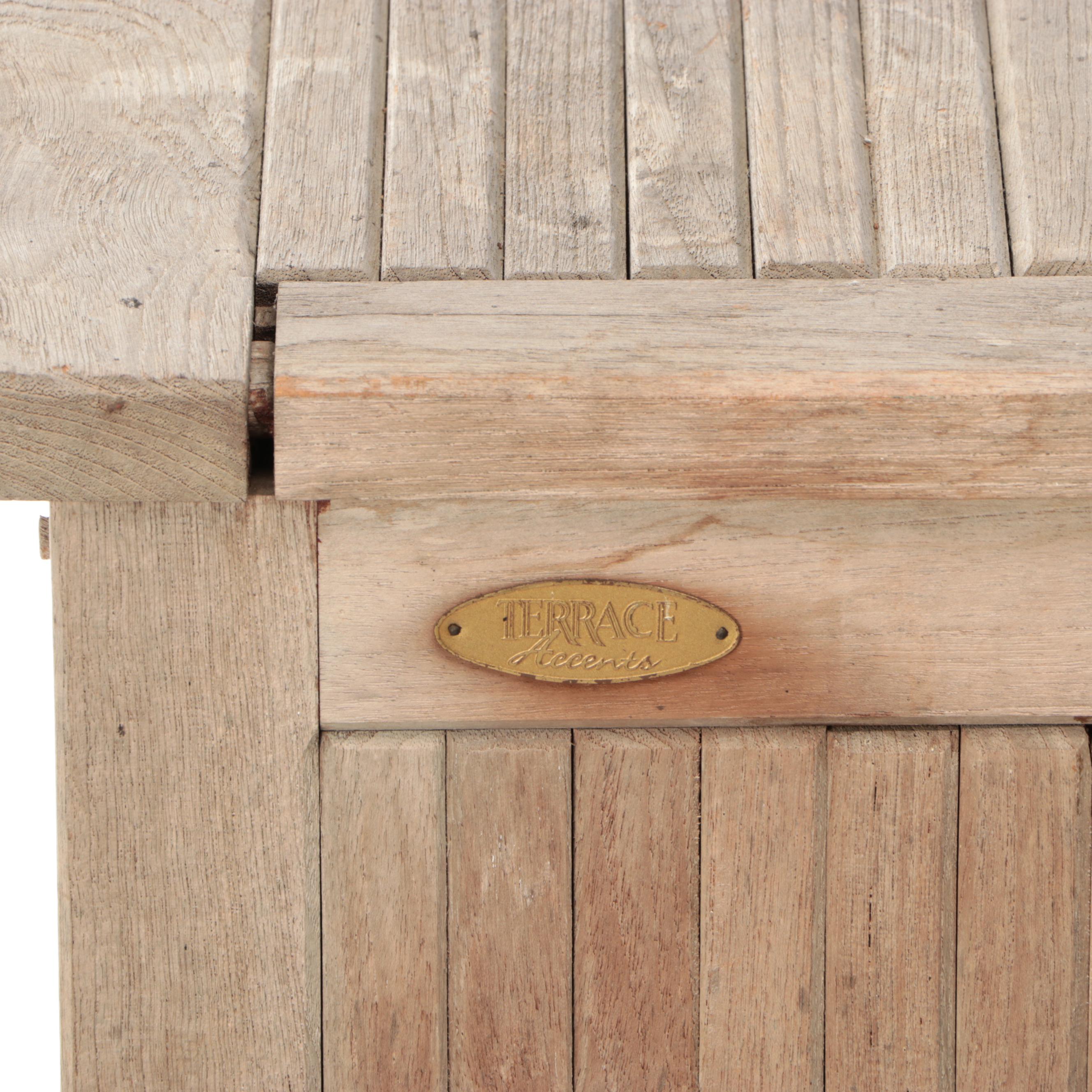 Terrace Accents Teak Patio Storage Chest