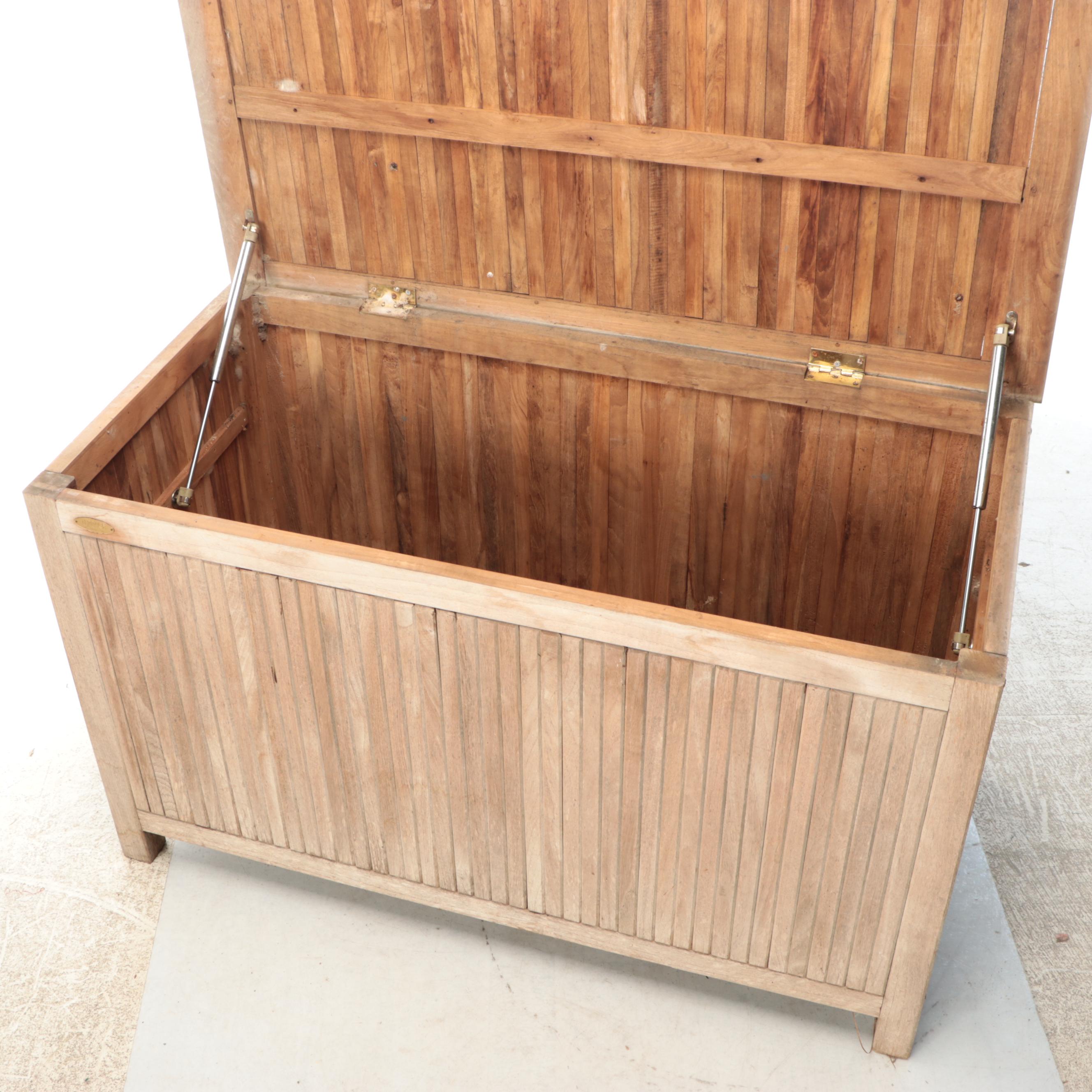 Terrace Accents Teak Patio Storage Chest