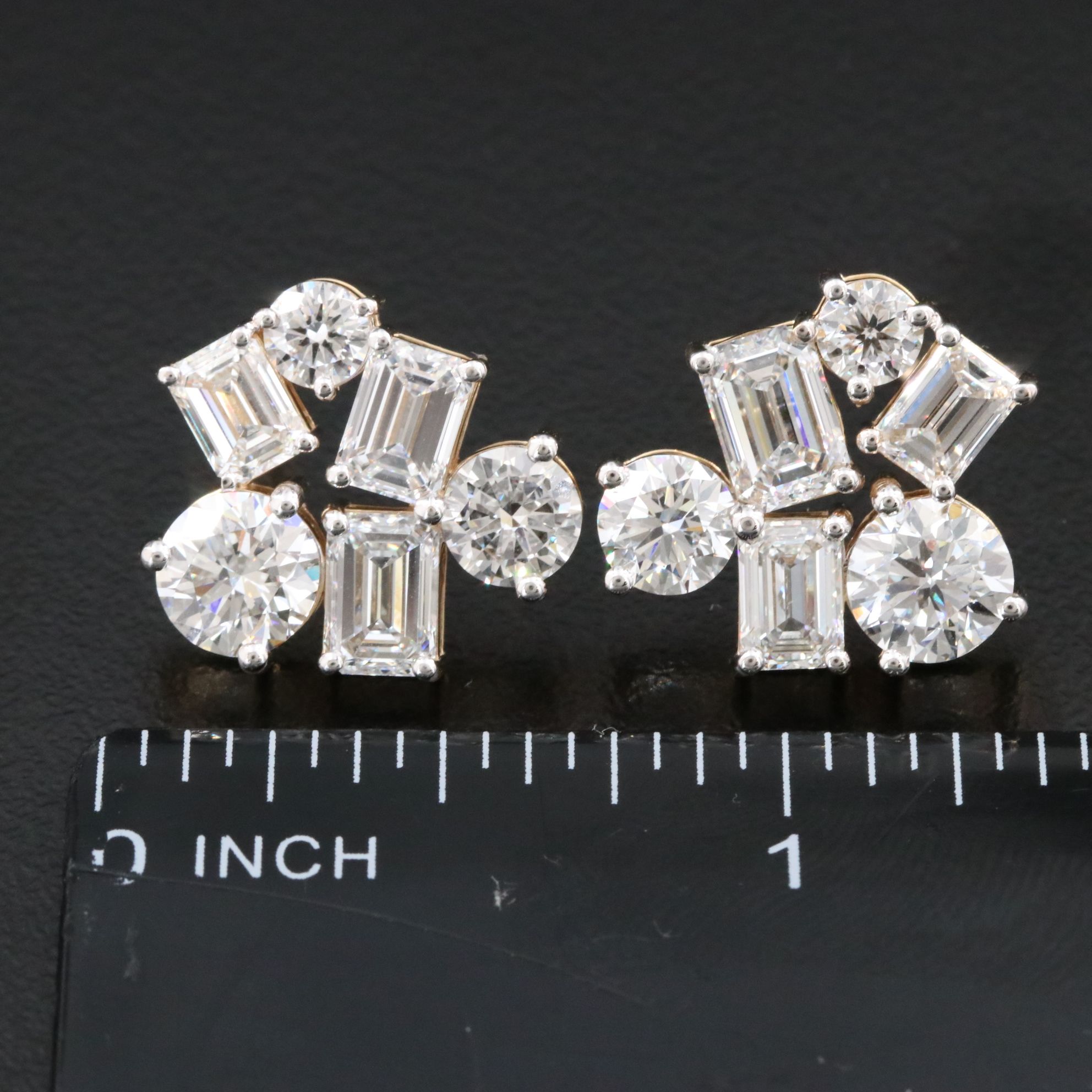 14K 7.20 CTW Lab Grown Diamond Earrings