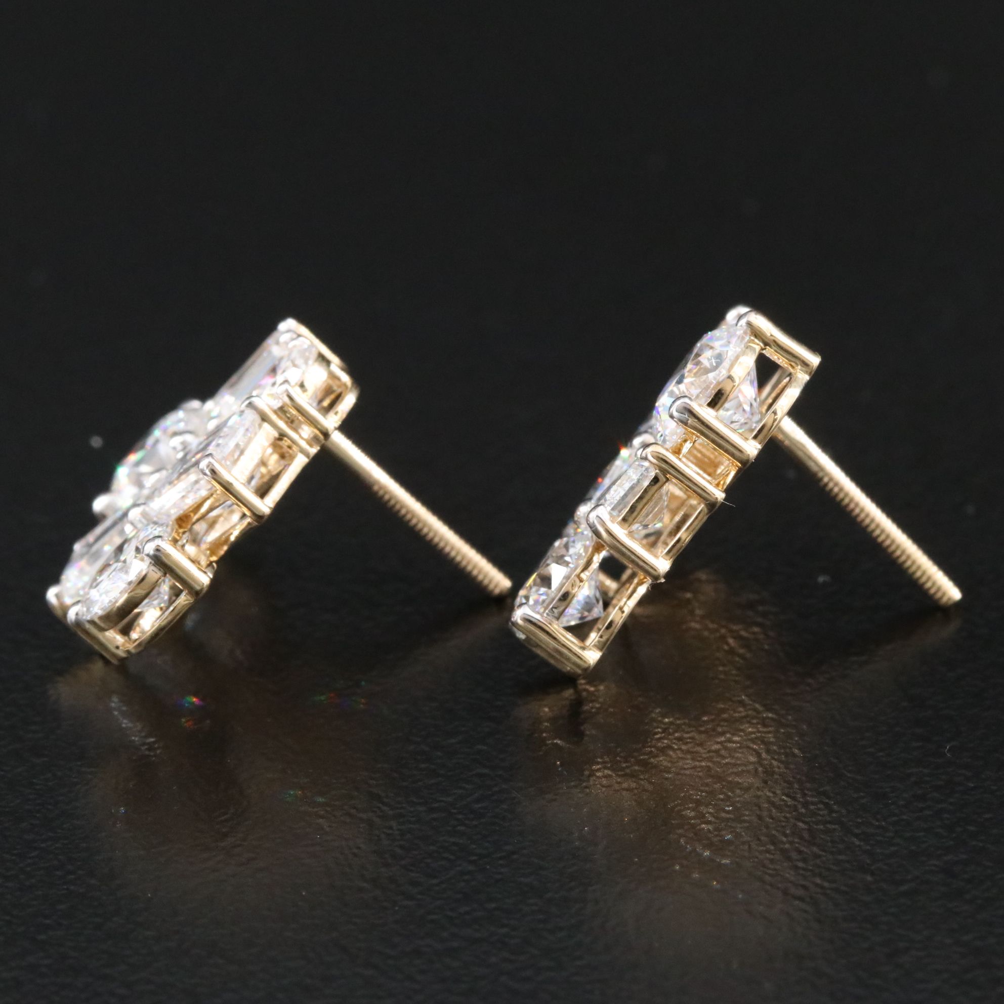 14K 7.20 CTW Lab Grown Diamond Earrings