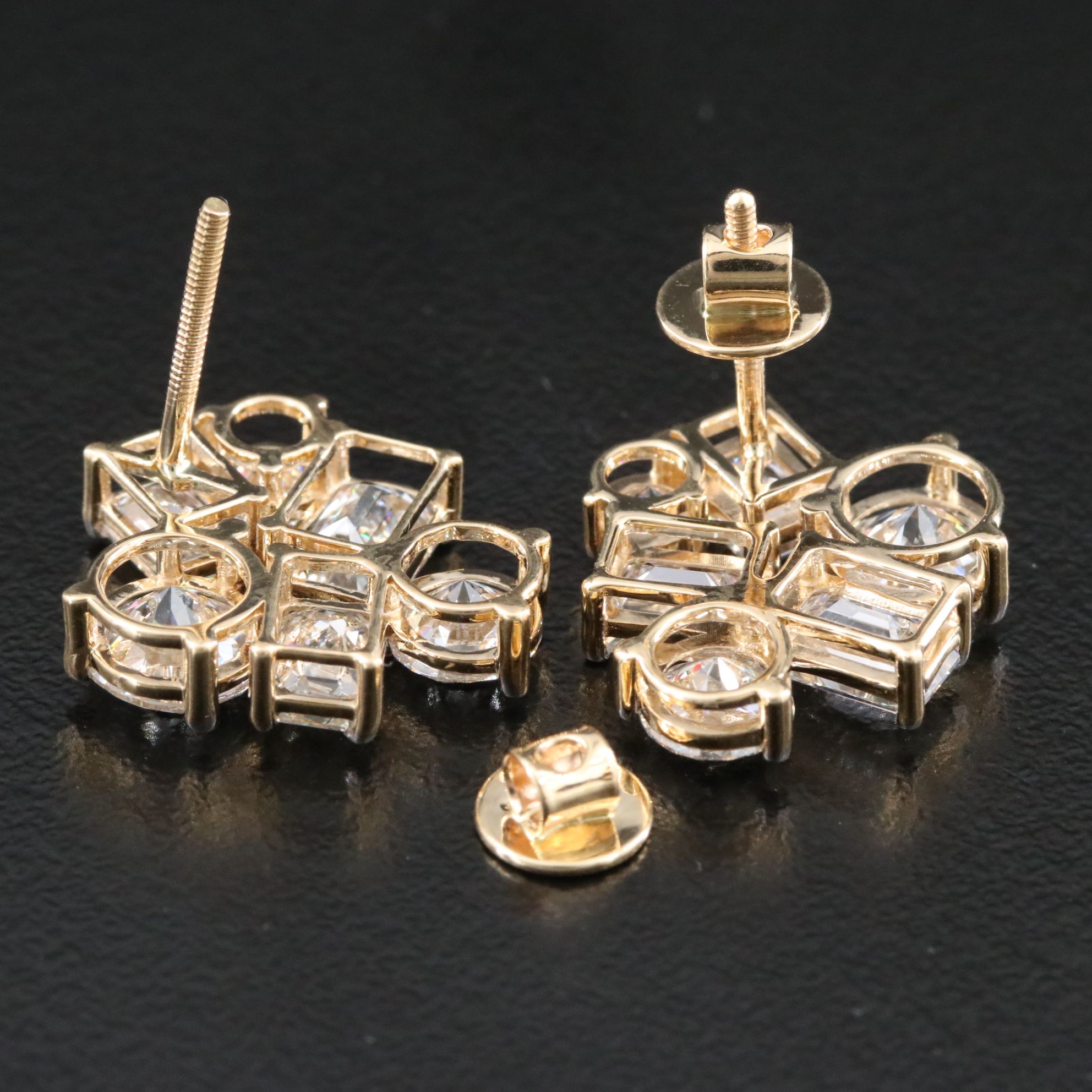 14K 7.20 CTW Lab Grown Diamond Earrings
