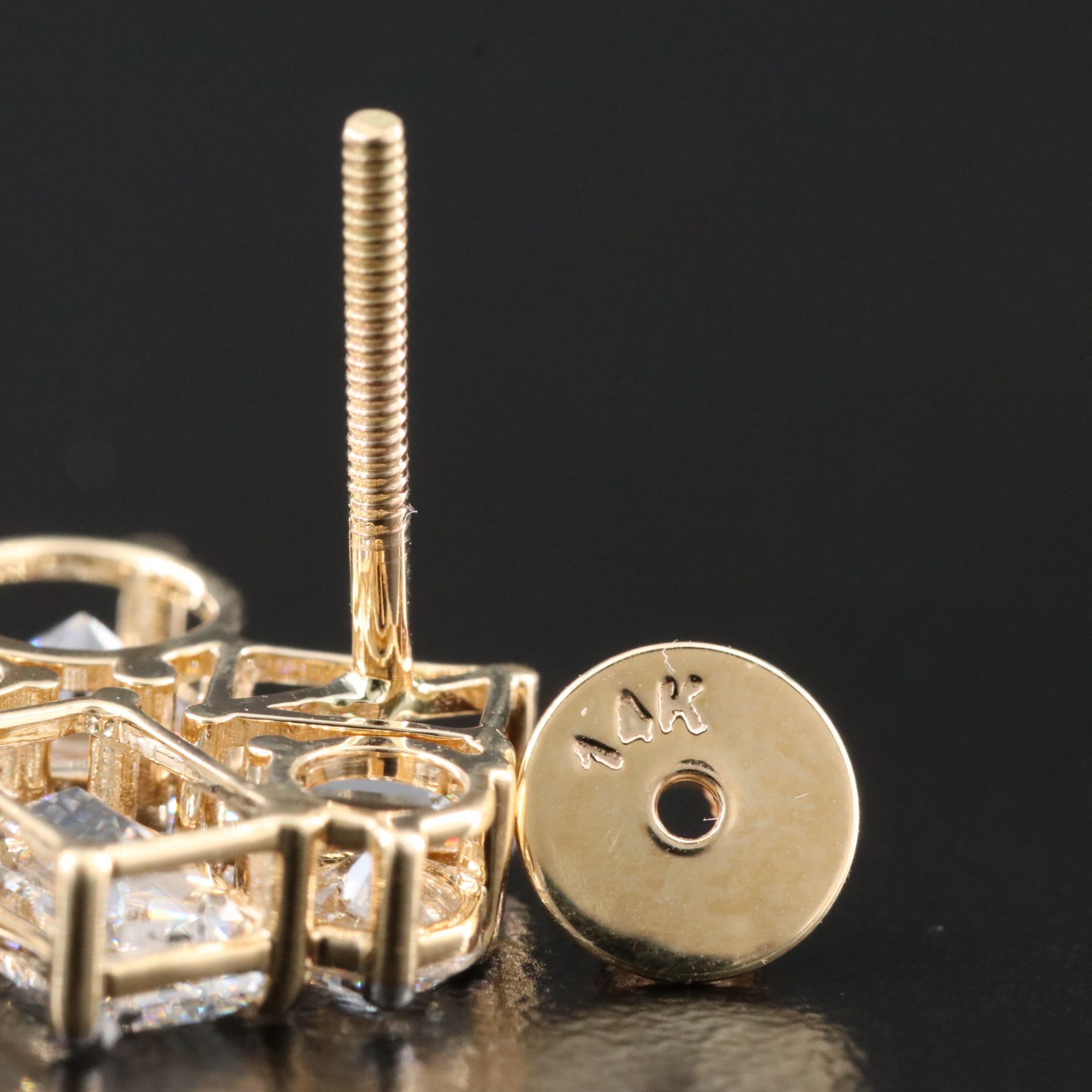 14K 7.20 CTW Lab Grown Diamond Earrings