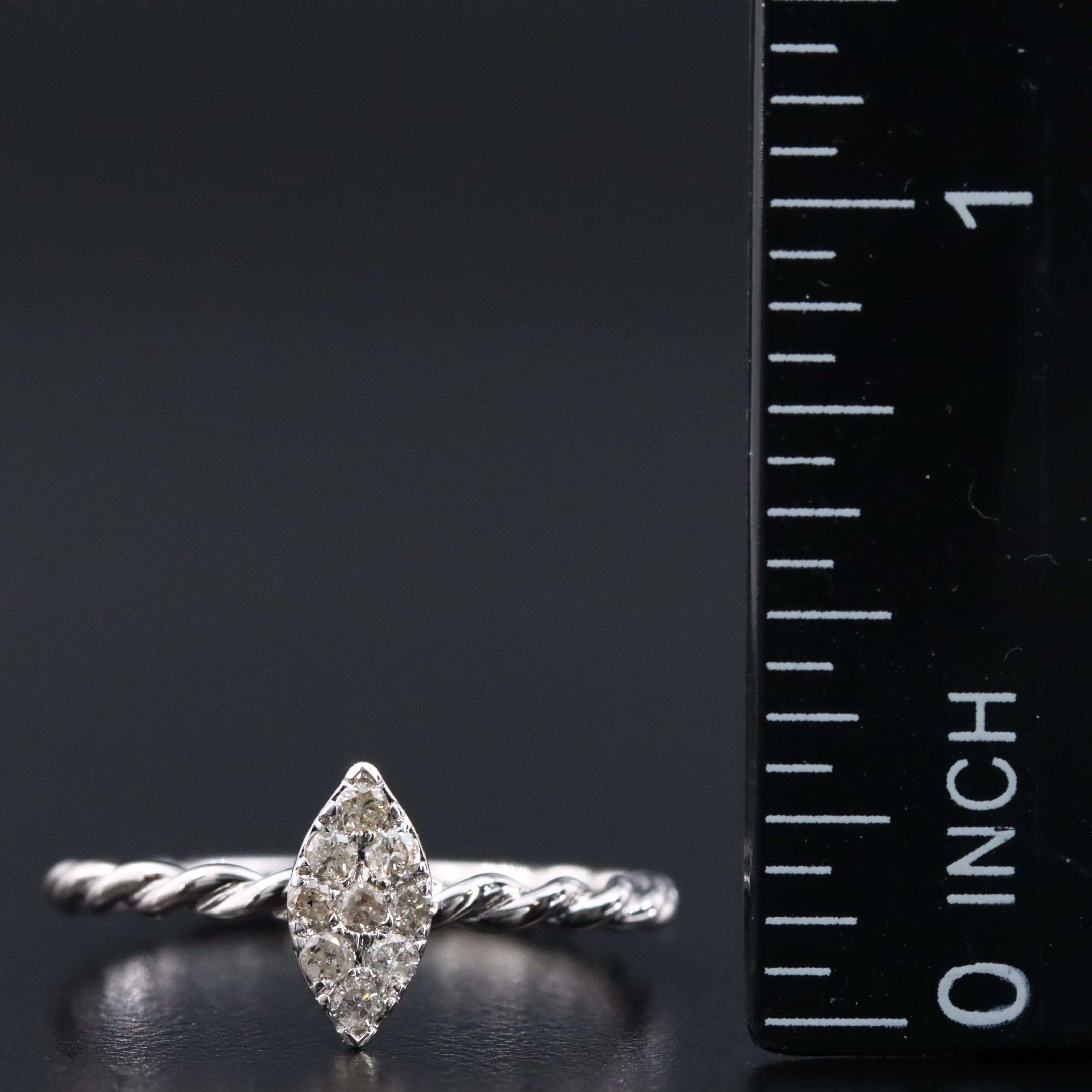 Sterling Diamond Ring