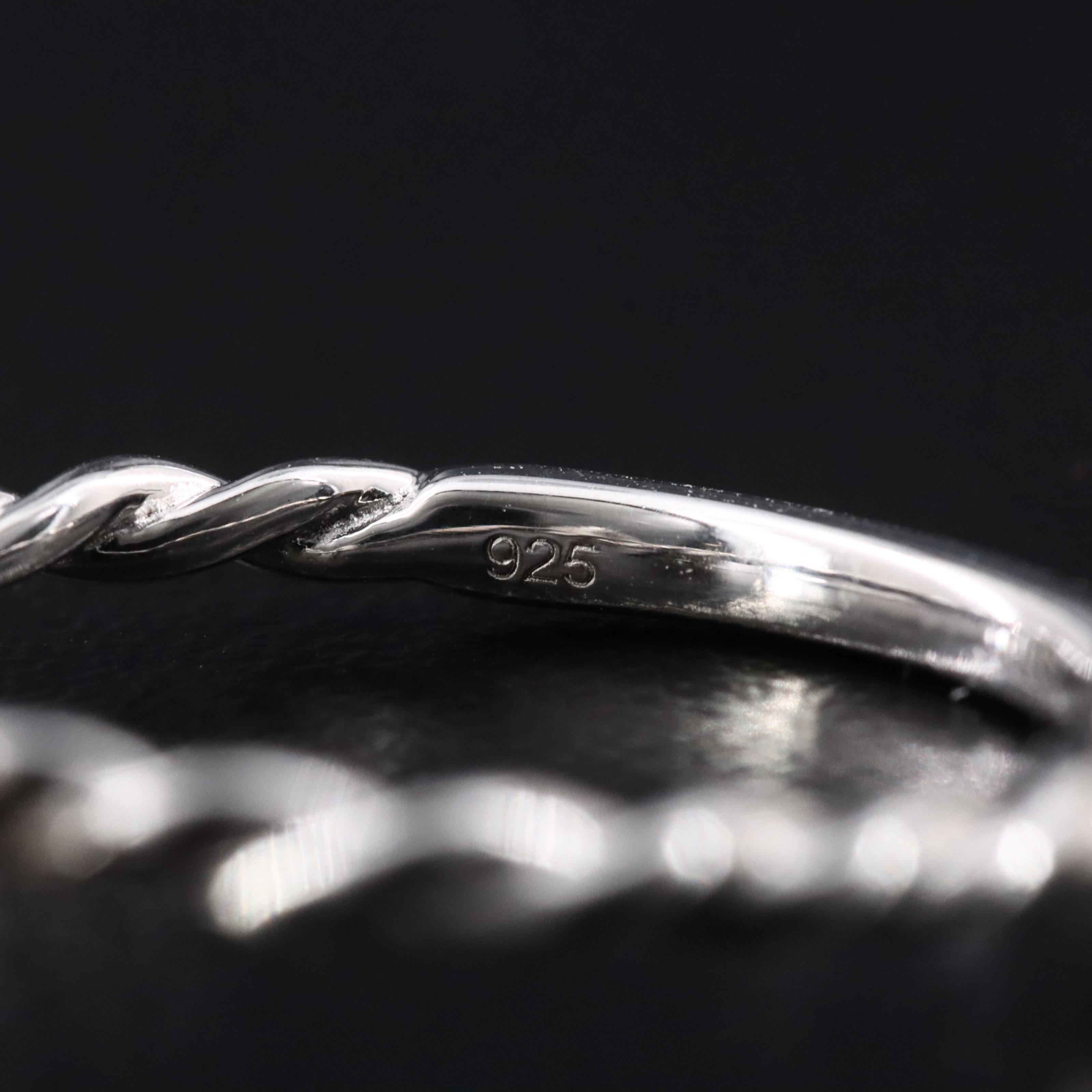 Sterling Diamond Ring