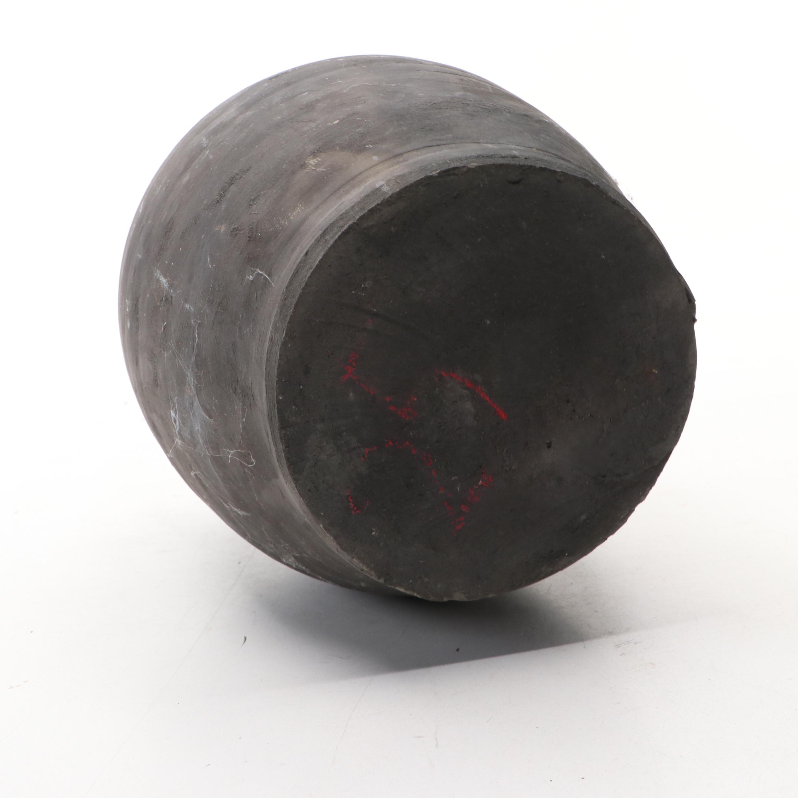 Spanish Catalan Style Black Ceramic Water Jug