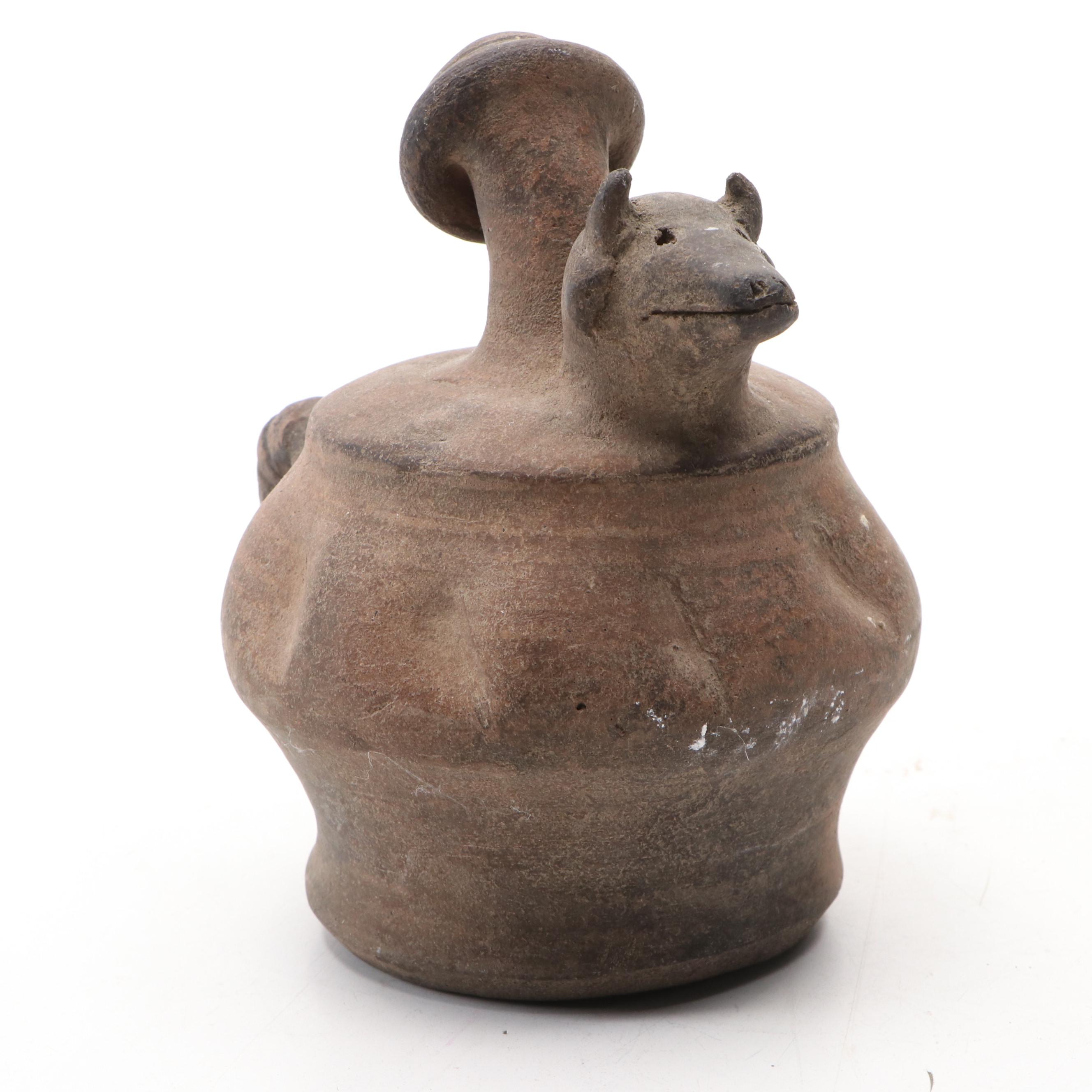 Terracotta Effigy Vessel
