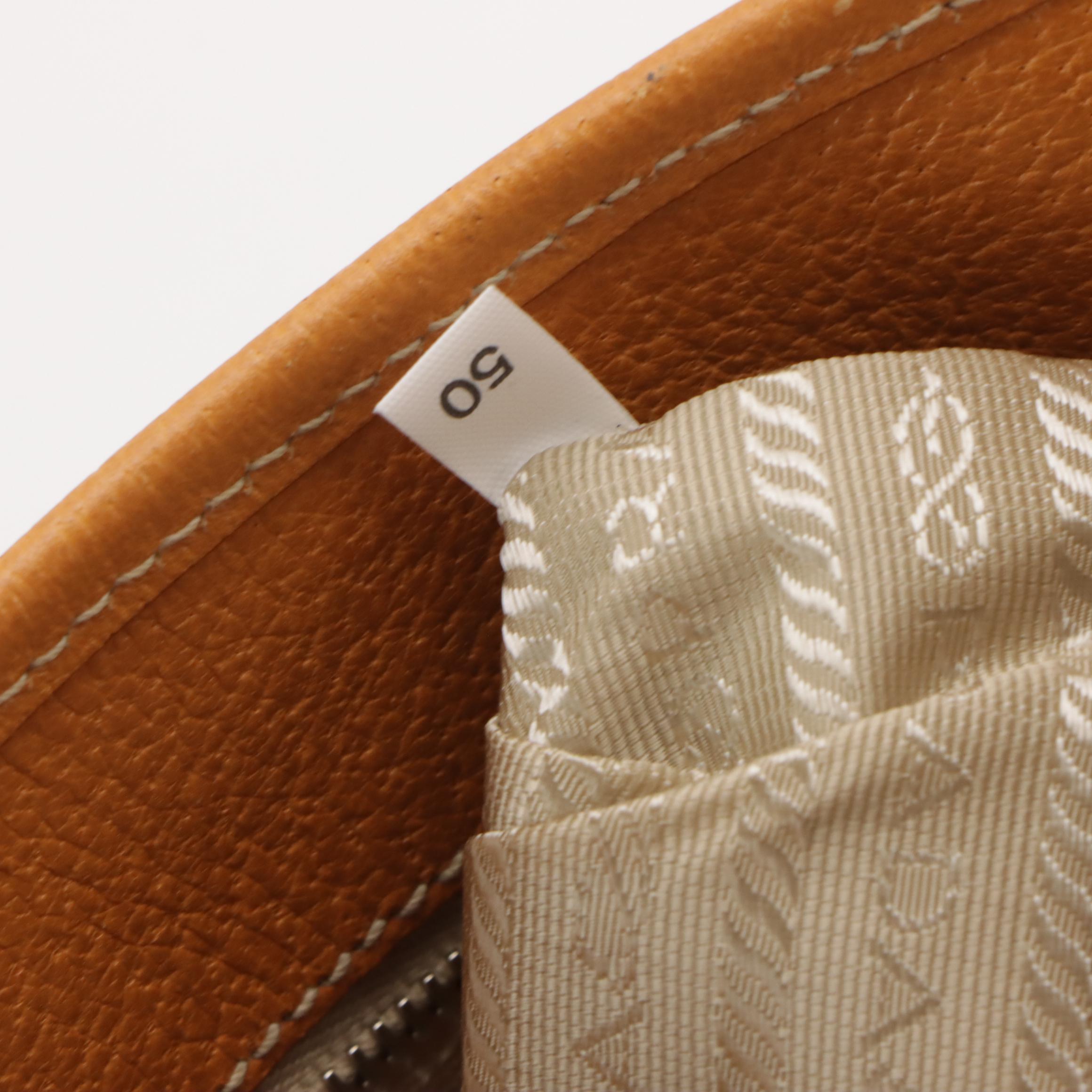 Prada Canvas and Leather Tote