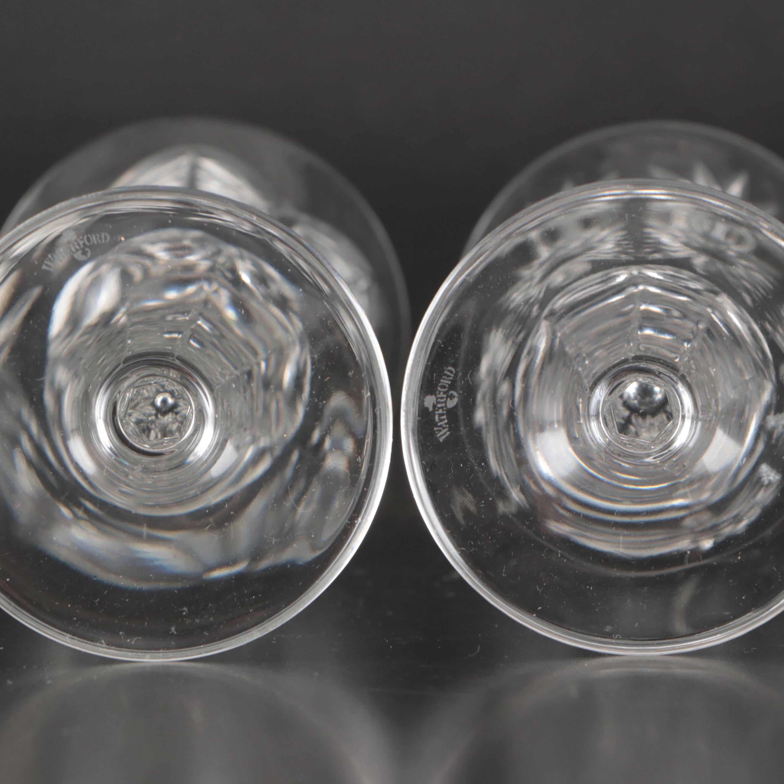 Waterford "Dunmore" Cut Crystal Stemware with Millennium Series Flutes