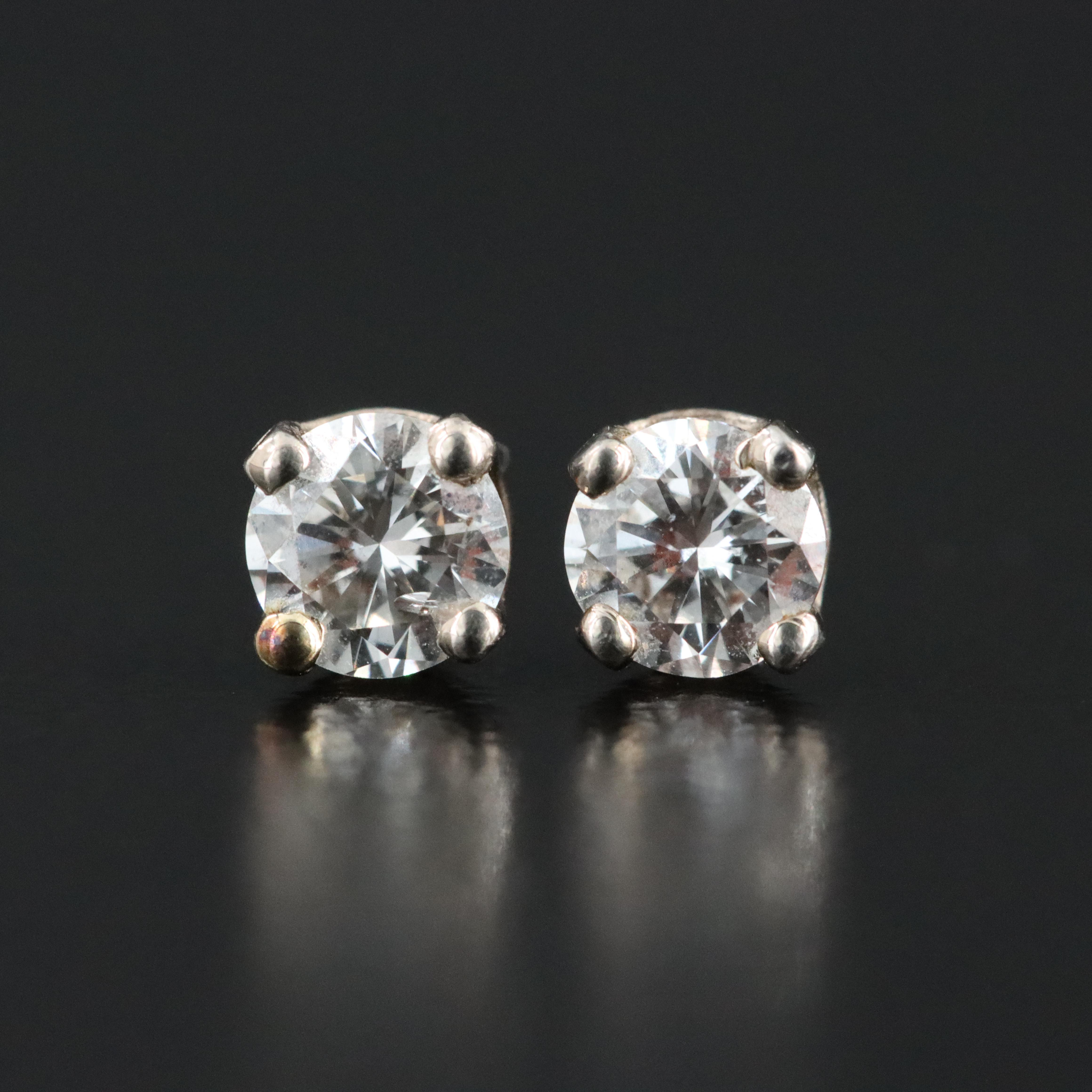 18K 0.38 CTW Diamond Stud Earrings
