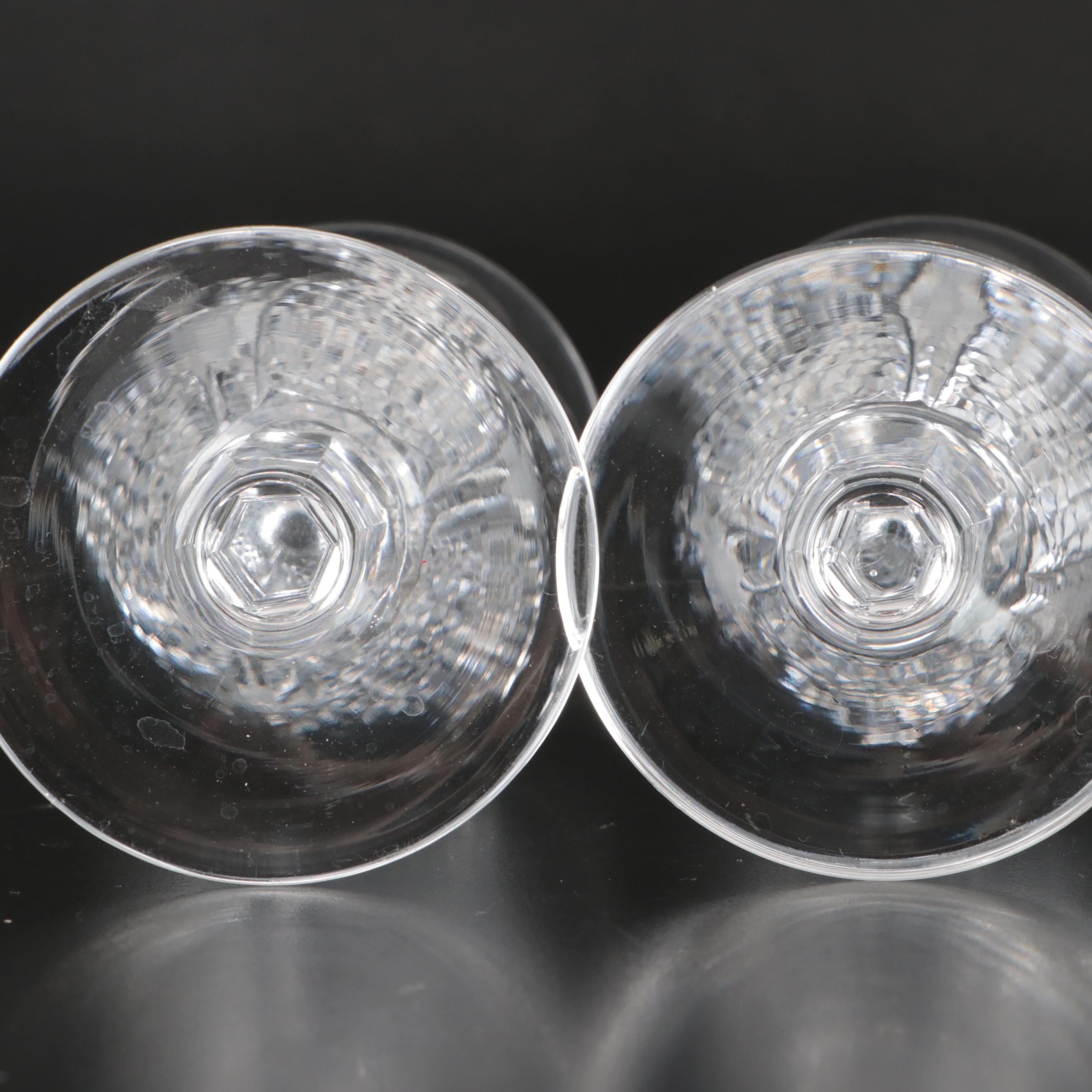 Waterford "Dunmore" Cut Crystal Stemware with Millennium Series Flutes