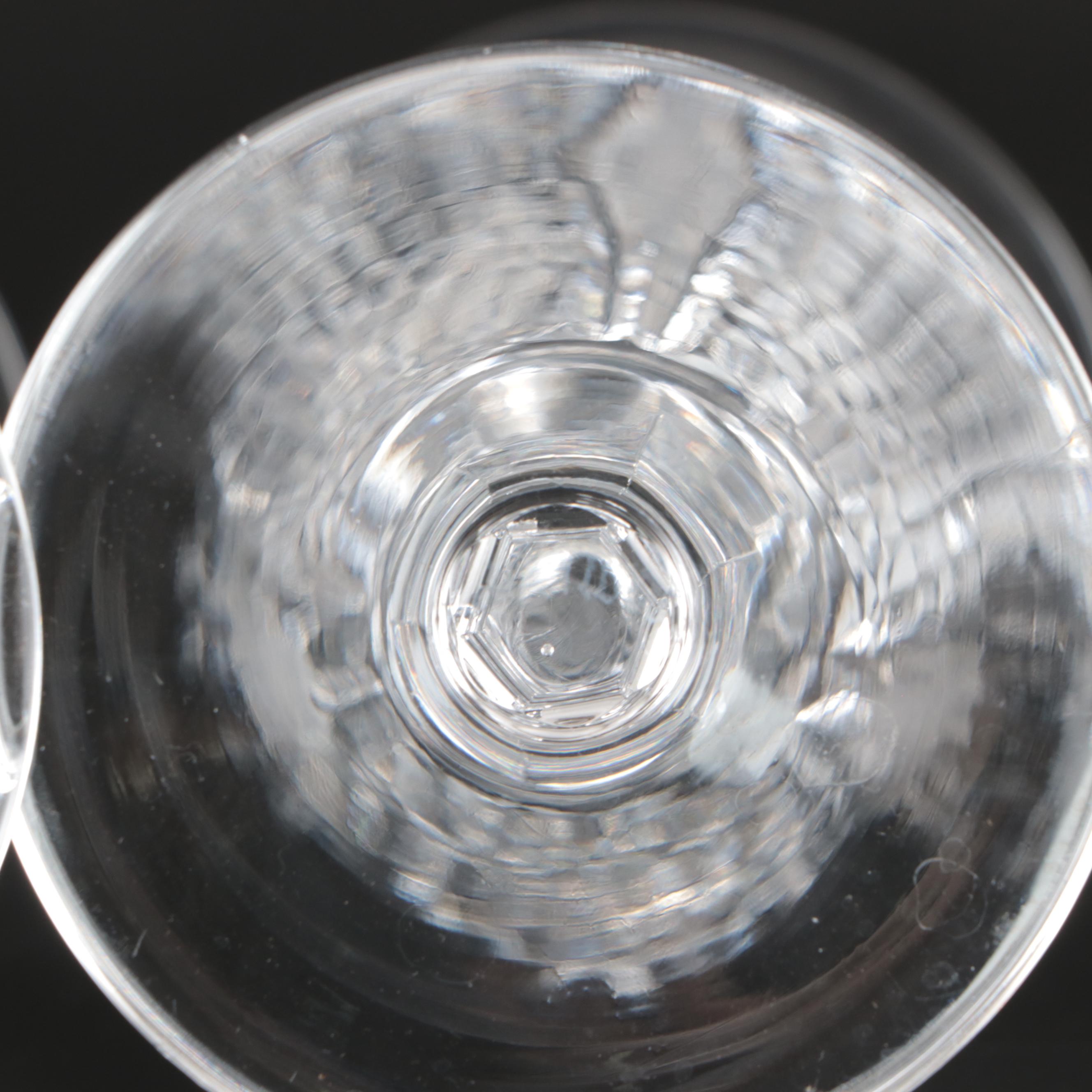 Waterford "Dunmore" Cut Crystal Stemware with Millennium Series Flutes