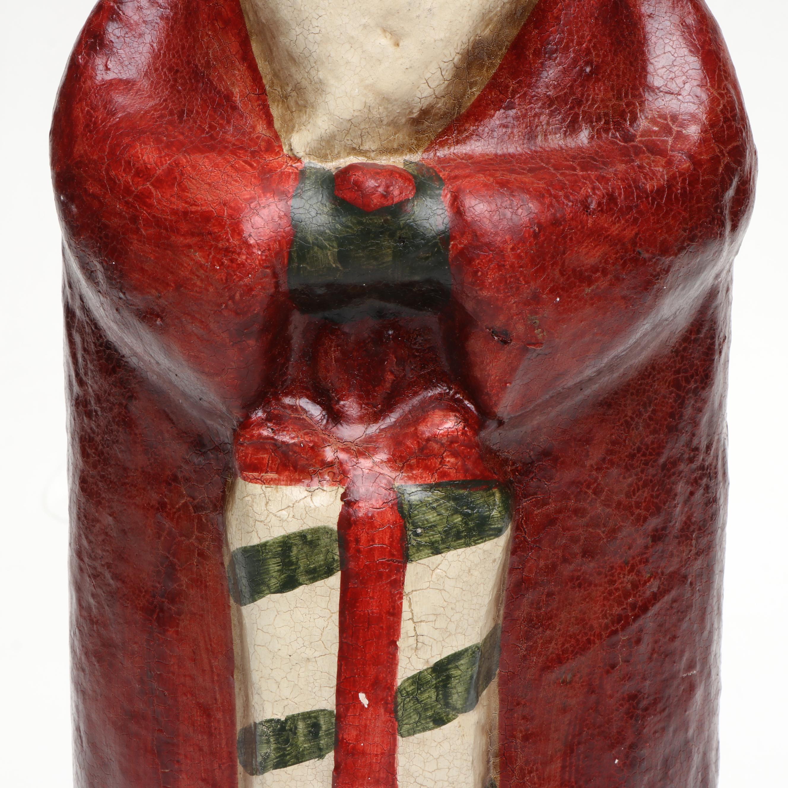 Wendell August Ornament with Painted Santa Table Decoration