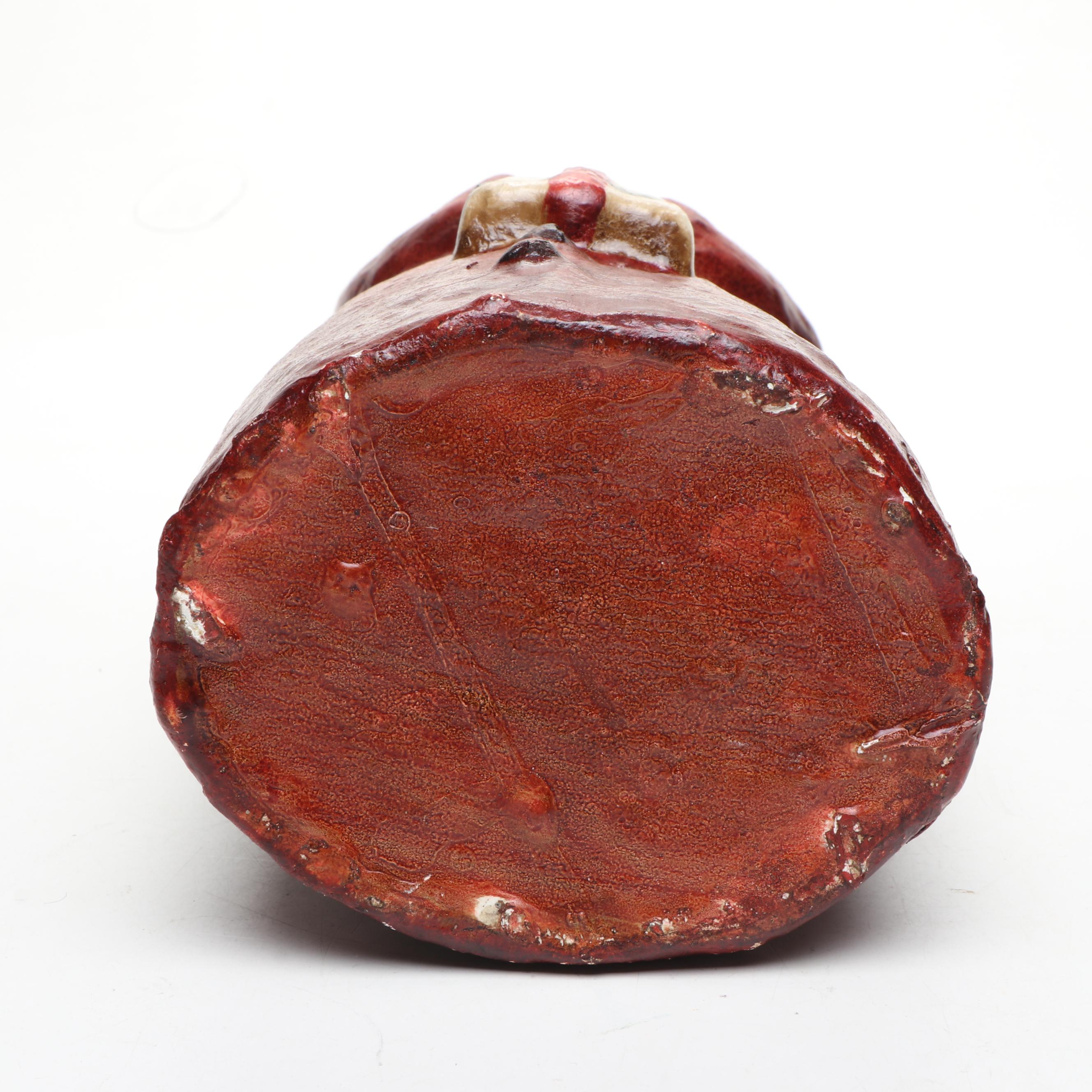 Wendell August Ornament with Painted Santa Table Decoration