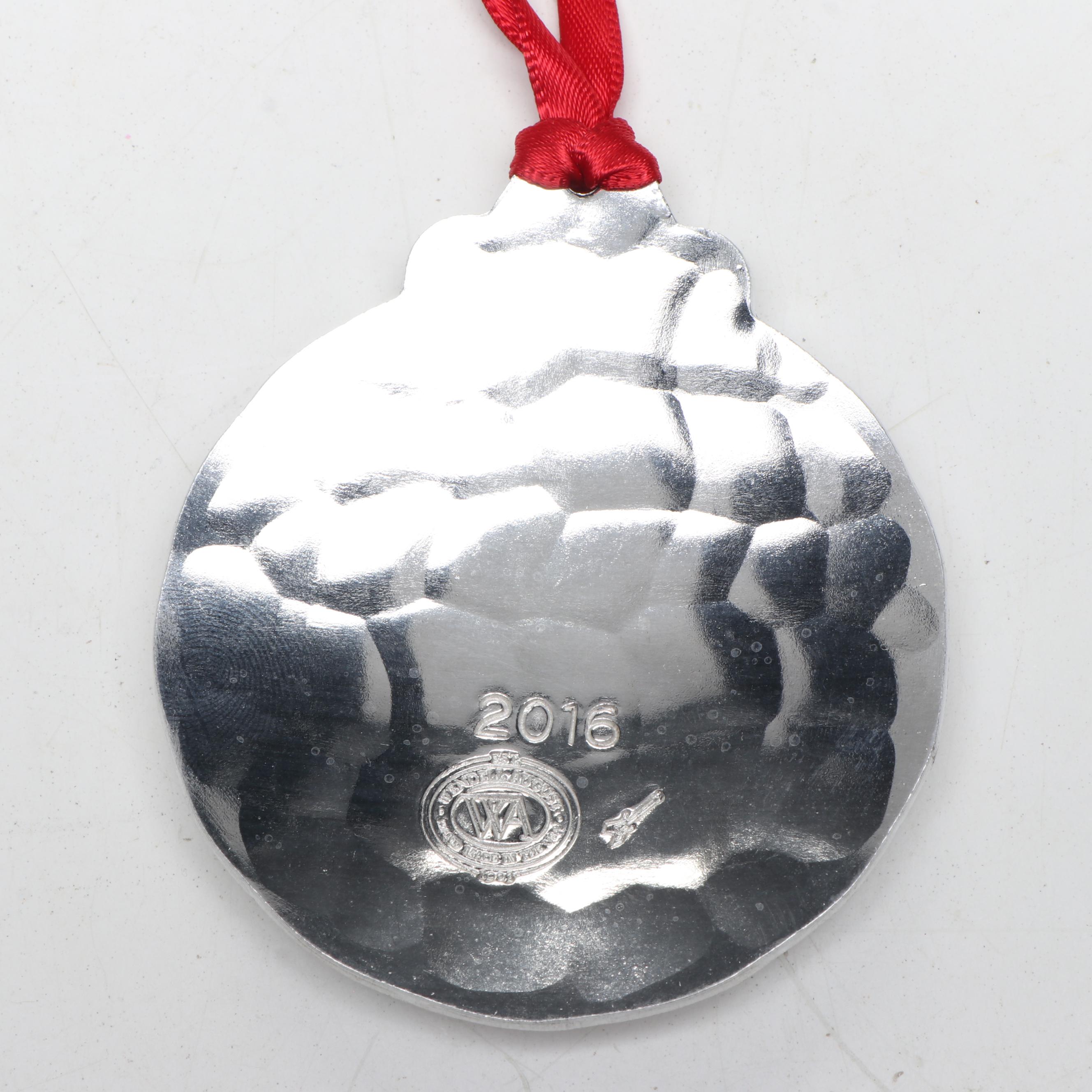 Wendell August Ornament with Painted Santa Table Decoration